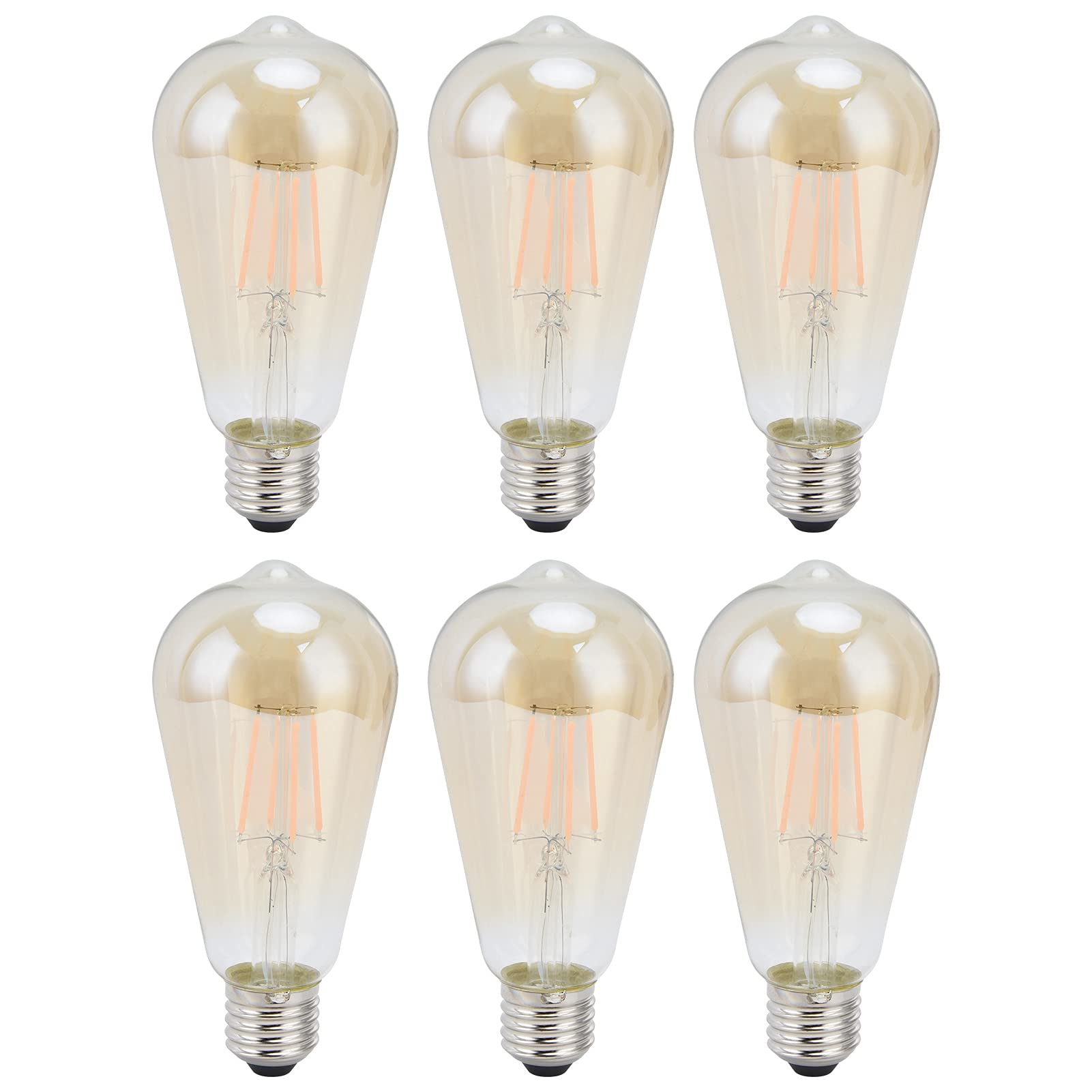 Energy Efficient LED Filament Bulb ST64 - Warm White Dimmable Light for Home, Hotel, Bar & Kitchen - Perfect for Living Room, Bedroom & Restaurant Ambiance