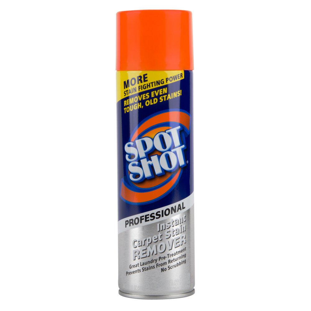 SPOT SHOT PRO Carpet Stain Remover - 18 oz Fast-Acting Formula for Tough Stains | Pet, Food & Wine Spot Cleaner | Ideal for Home, Office & Car Upholstery