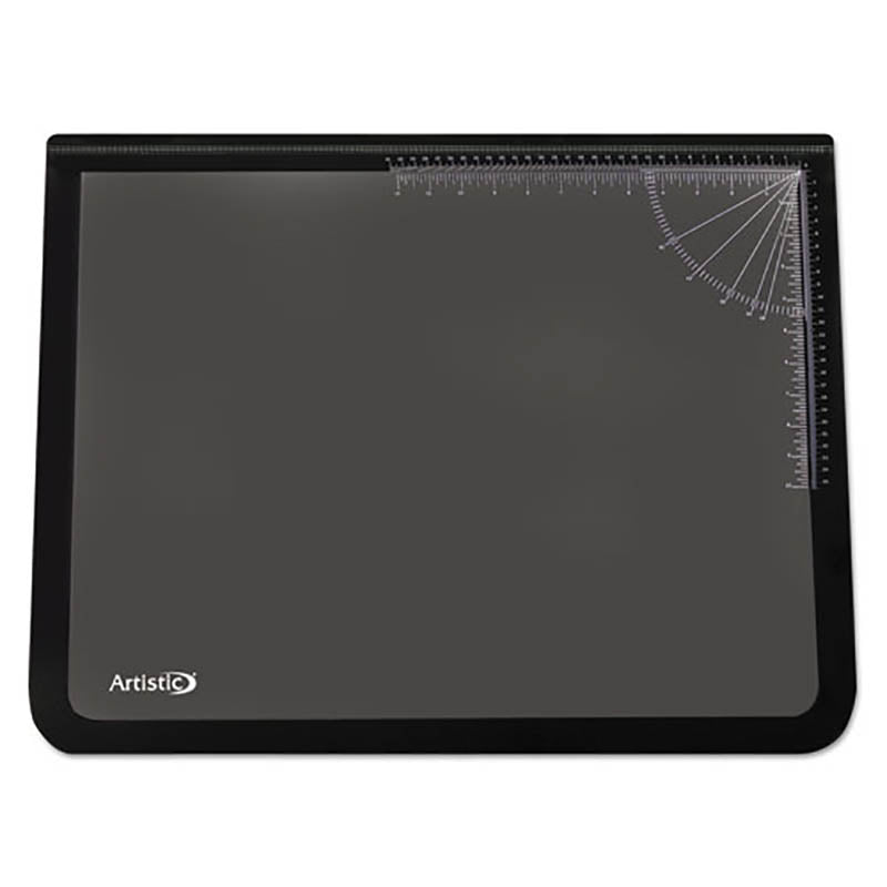 Premium Black Desk Pad with Clear Overlay Protector - Non-Slip Writing Surface for Office, Home & Gaming Desks - Perfect for Work, Study & Mouse Use