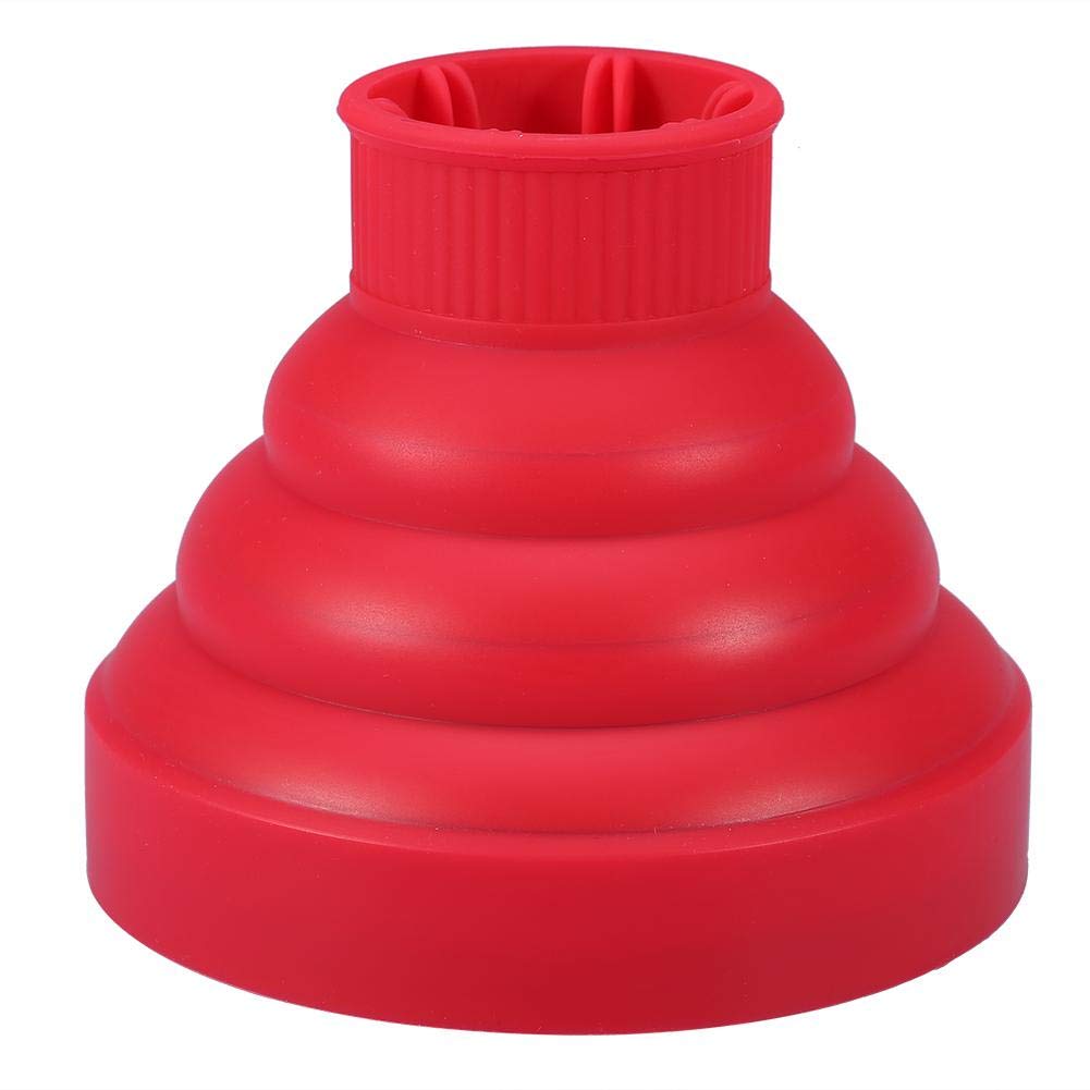 Professional Foldable Hair Dryer Diffuser for Curly Hair - Styling Hairdressing Tool with Red Cover | Perfect for Home Salon, Travel & Daily Curly Hair Care