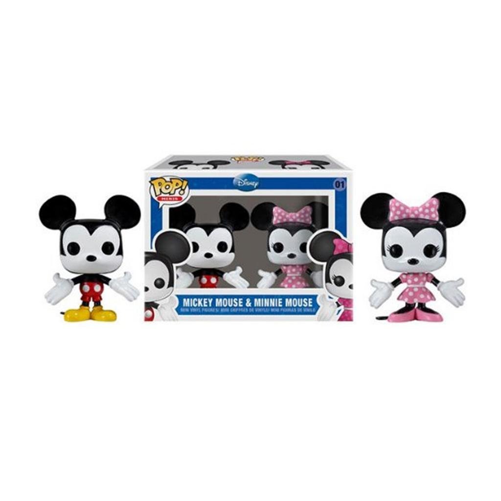 Funko Pop! Mini Figures - Mickey & Minnie Mouse Collectible Vinyl Toys | Perfect for Disney Fans, Gift Giving & Home Decor Display