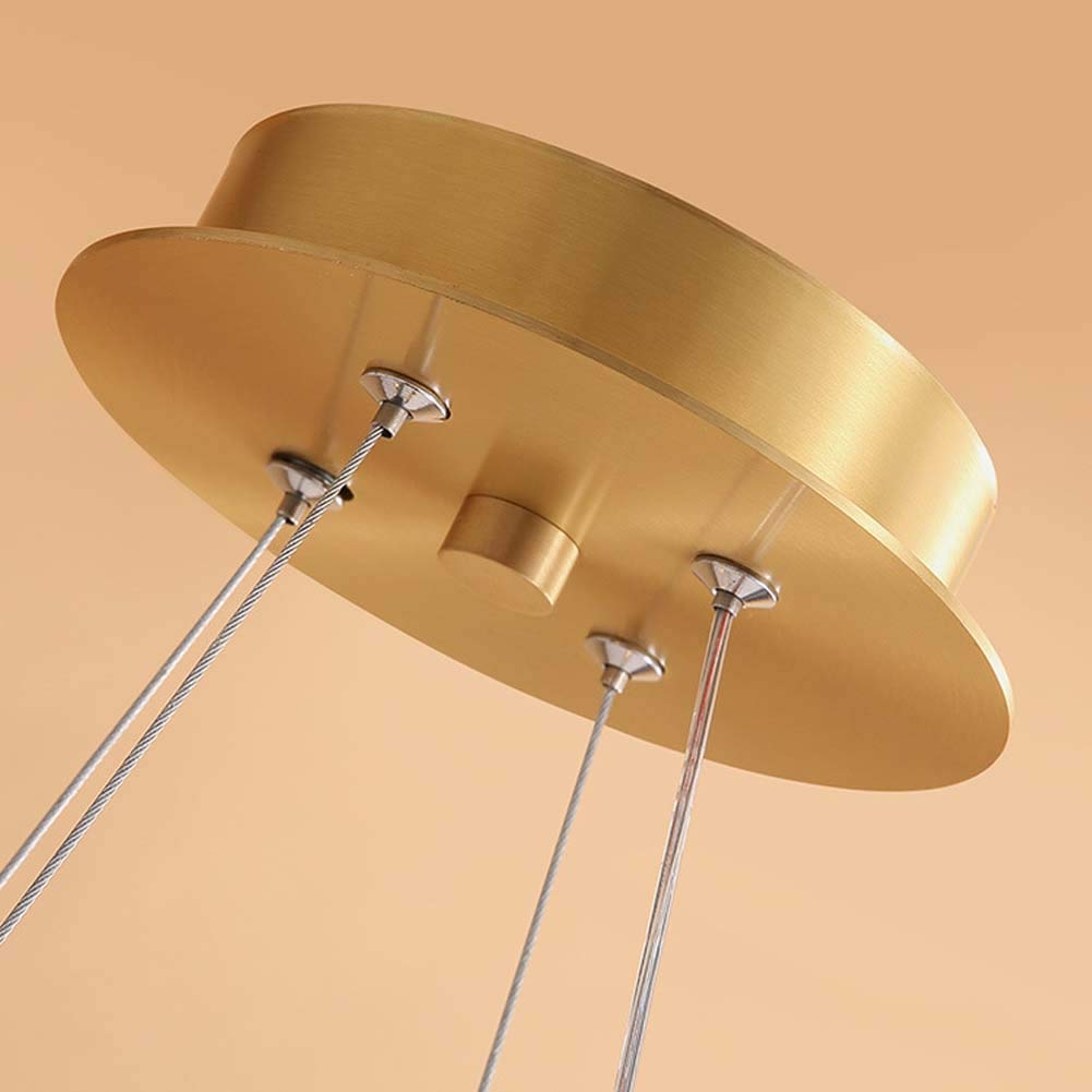 Modern Crystal Glass Chandelier with 32 Adjustable G9 Lights - Full Copper Ceiling Pendant Lighting Fixture for Dining Room, Living Room, Bedroom & Bathroom | Elegant Home Decor & Wedding Venue Lighting