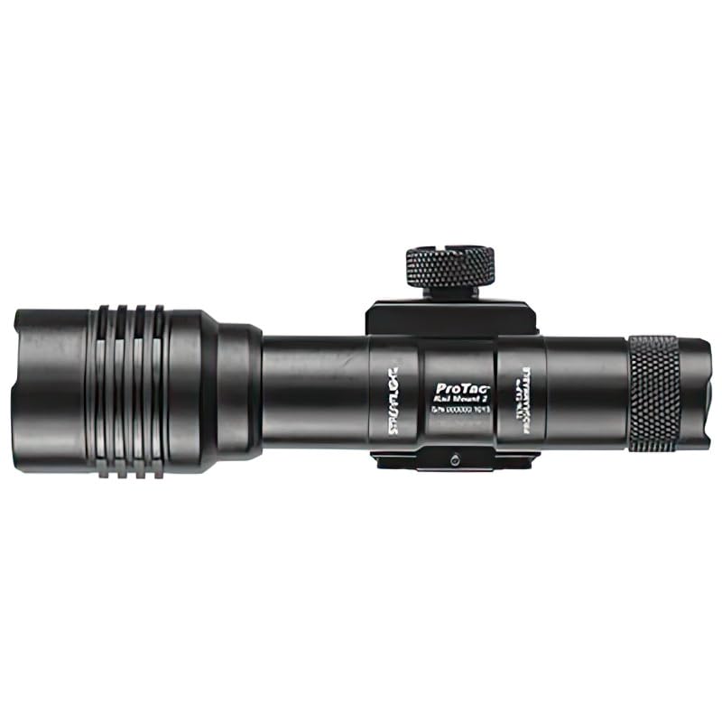 Streamlight 88059 ProTac Rail Mount 2 Tactical Flashlight - 625 Lumen Weapon Light with CR123A Batteries, Pressure Switch & Tail Cap | For AR-15, Shotguns & Firearm Accessories | Hunting, Home Defense & Tactical Use