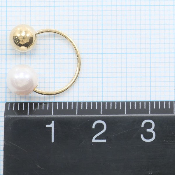 18K Yellow Gold Pearl Earrings for Women - Classic Elegant Stud Earrings for Wedding, Party & Everyday Wear