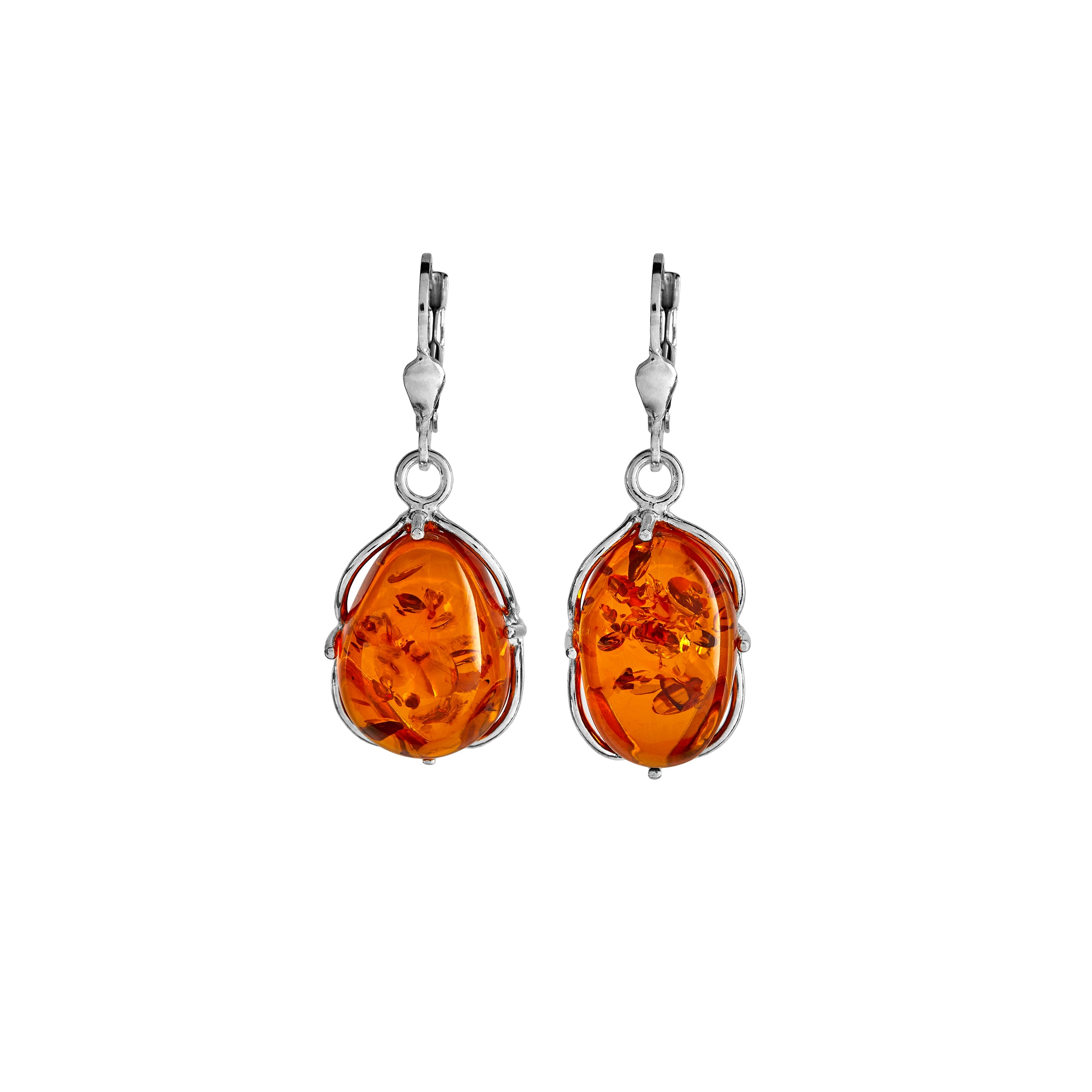 Natural Baltic Amber Earrings for Women - Handmade Dangle Drop Earrings for Pain Relief & Healing - Elegant Jewelry Gift for Everyday Wear & Special Occasions