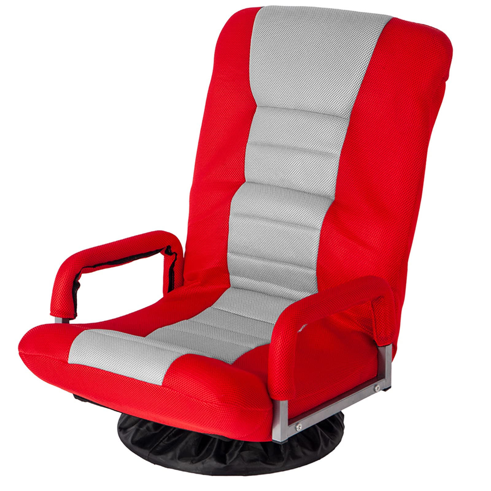 LXILUV 360° Swivel Gaming Floor Chair with Lumbar Support & Adjustable Backrest - Ergonomic Rocker for TV, Reading, Video Games, Meditation & Small Space Living