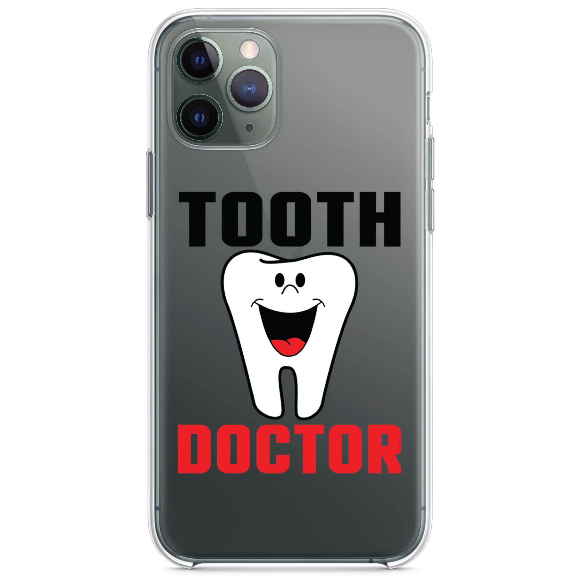 Premium Clear Shockproof Hybrid Case for iPhone 11 Pro (5.8 Inch) - Military-Grade Protection with TPU Bumper & Acrylic Back, Includes Tempered Glass Screen Protector - Perfect for Dentists, Doctors & Healthcare Professionals - Ideal for Busy Clinics, Hospitals & Everyday Use