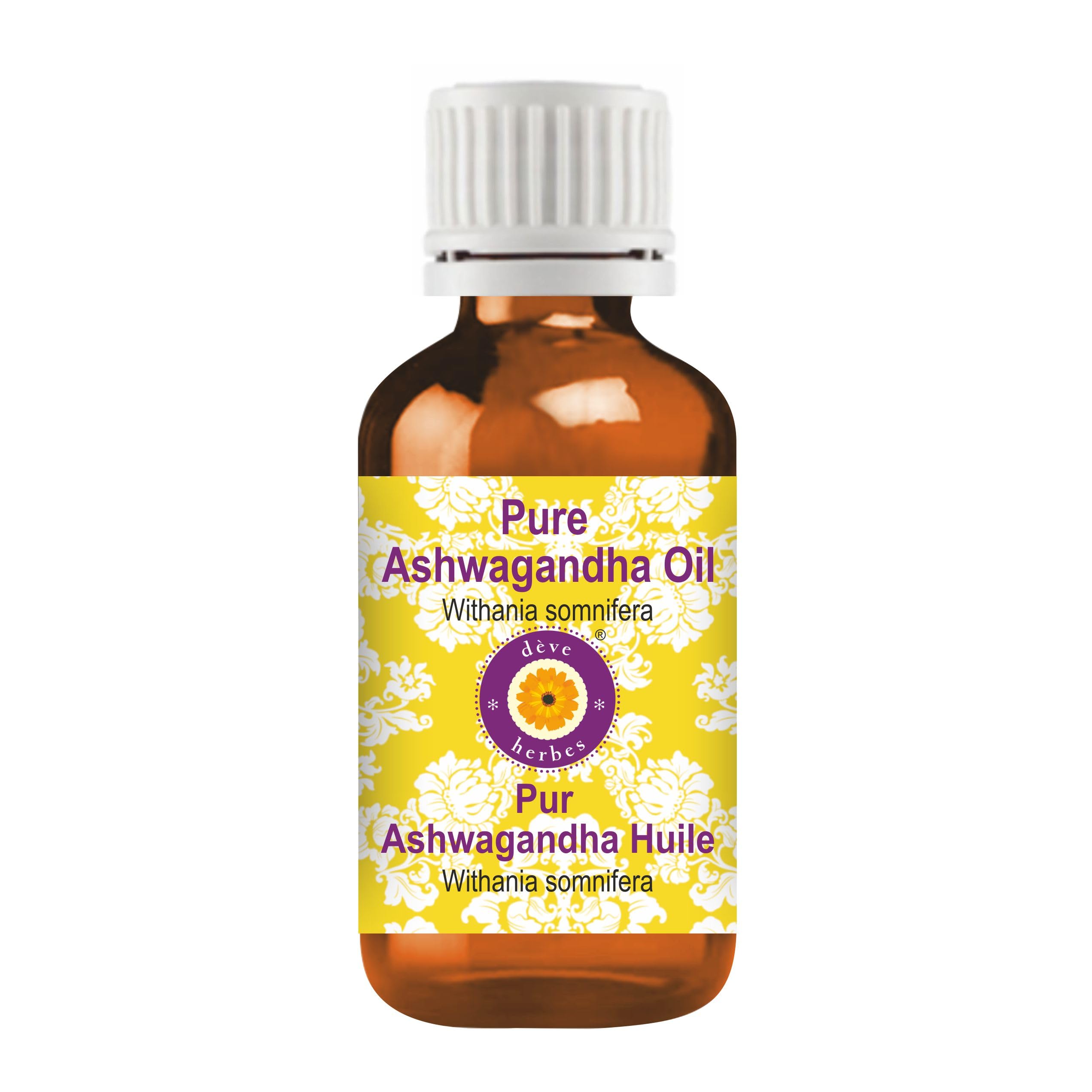 Pure Ashwagandha Oil (Withania Somnifera) - 100% Natural Therapeutic Grade Stress Relief Supplement - 10ml Bottle for Anxiety, Sleep Support & Immune Boost - Perfect for Aromatherapy & Massage