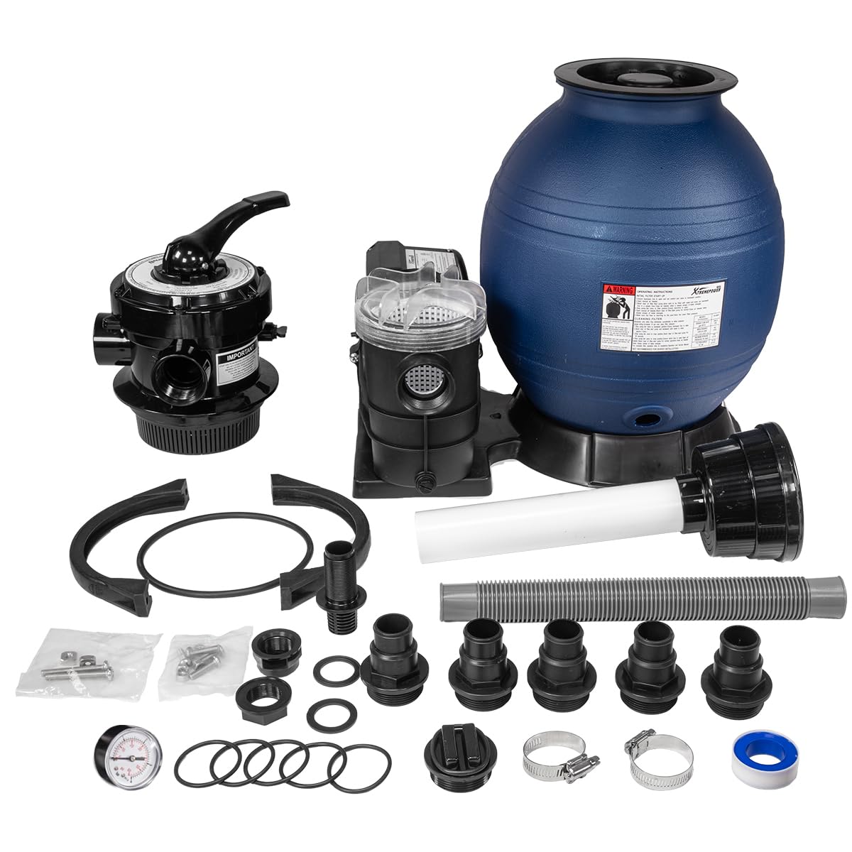 XtremepowerUS 3/4HP High-Flow Sand Filter Pump System - 12