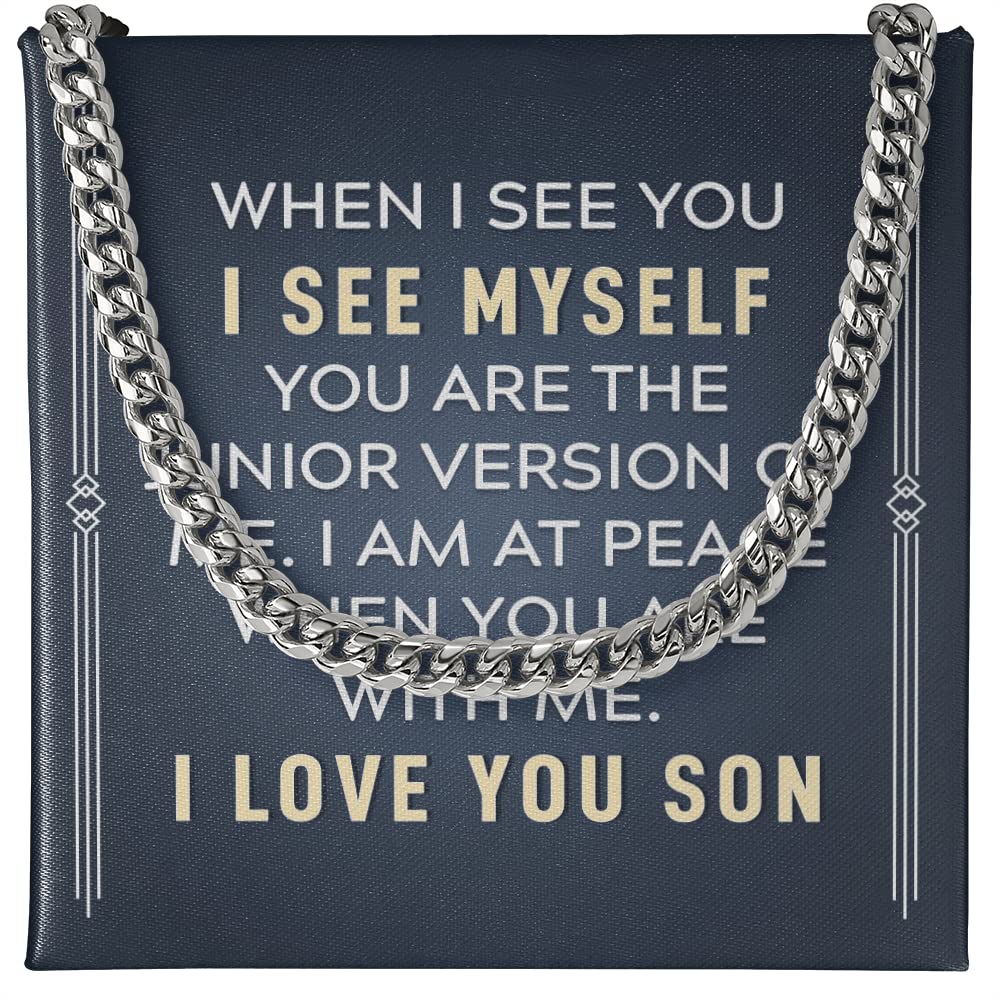 To My Son Necklace - Meaningful Gift for Son from Parents - Inspirational Birthday & Graduation Jewelry for Him - Perfect for Special Occasions & Daily Wear