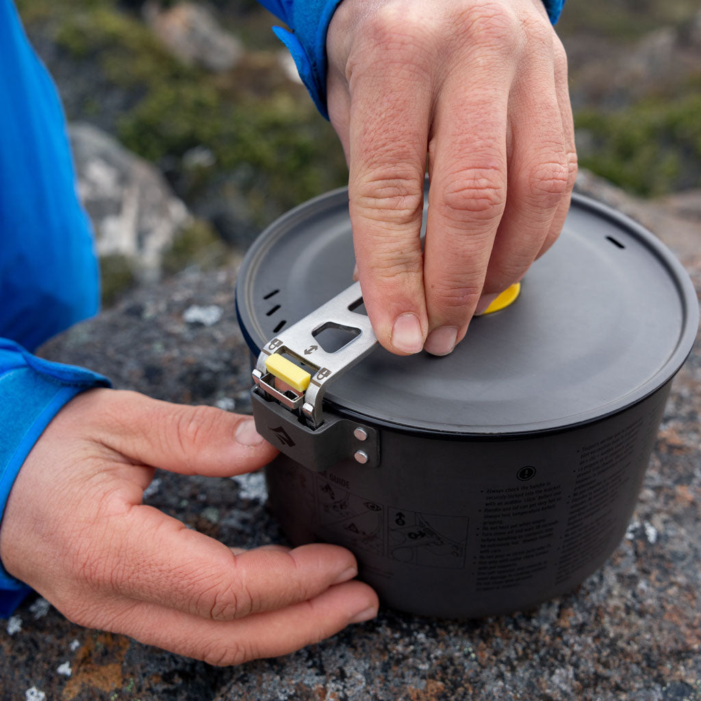 Frontier Ultra Lightweight Aluminum Pot - Grey Camping Cookware for Backpacking, Hiking & Outdoor Adventures
