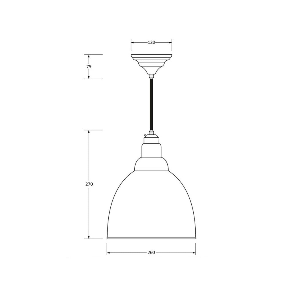 Smooth Copper Brindley Pendant Light - Vintage Industrial Ceiling Fixture for Kitchen Island, Dining Room & Bar Lighting