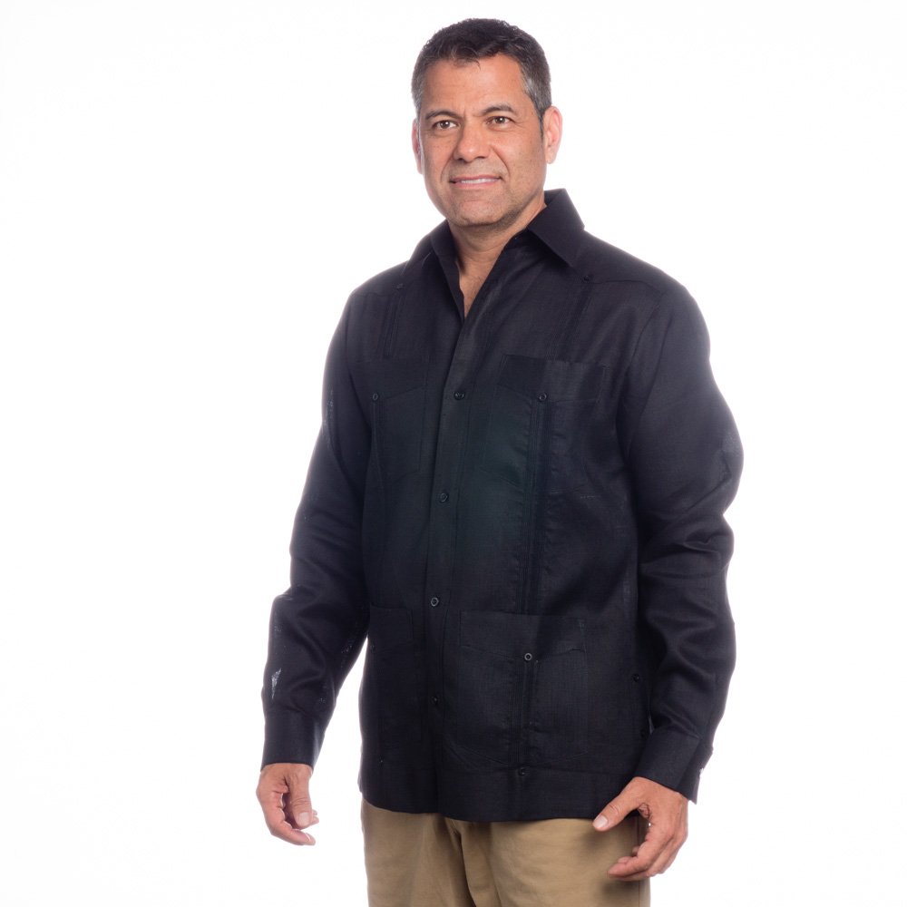 Authentic Mexican Guayabera Shirt for Men - Premium Linen Wedding Shirt - Cuban Style Summer Formal Wear for Weddings, Parties & Special Occasions