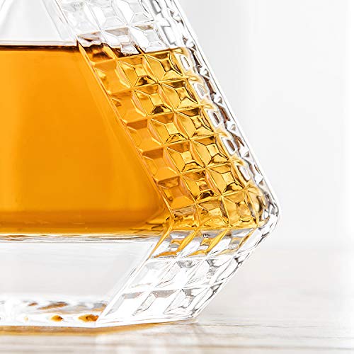 Premium Engraved Scotch Decanter Set with Glasses - Personalized Whiskey Decanter Gift Set for Men - Elegant Barware for Home, Office & Special Occasions