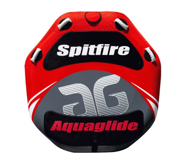 AquaGlide Spitfire 60 Inflatable Towable Water Tube for Lakes & Rivers - Fun Family Ride for Boating, Beach & Summer Water Sports