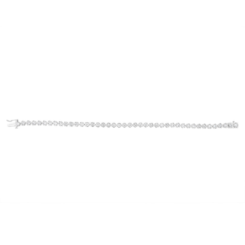 1 Carat Diamond Tennis Bracelet in 10K White Gold for Women - Elegant Jewelry Gift for Anniversary, Wedding & Special Occasions