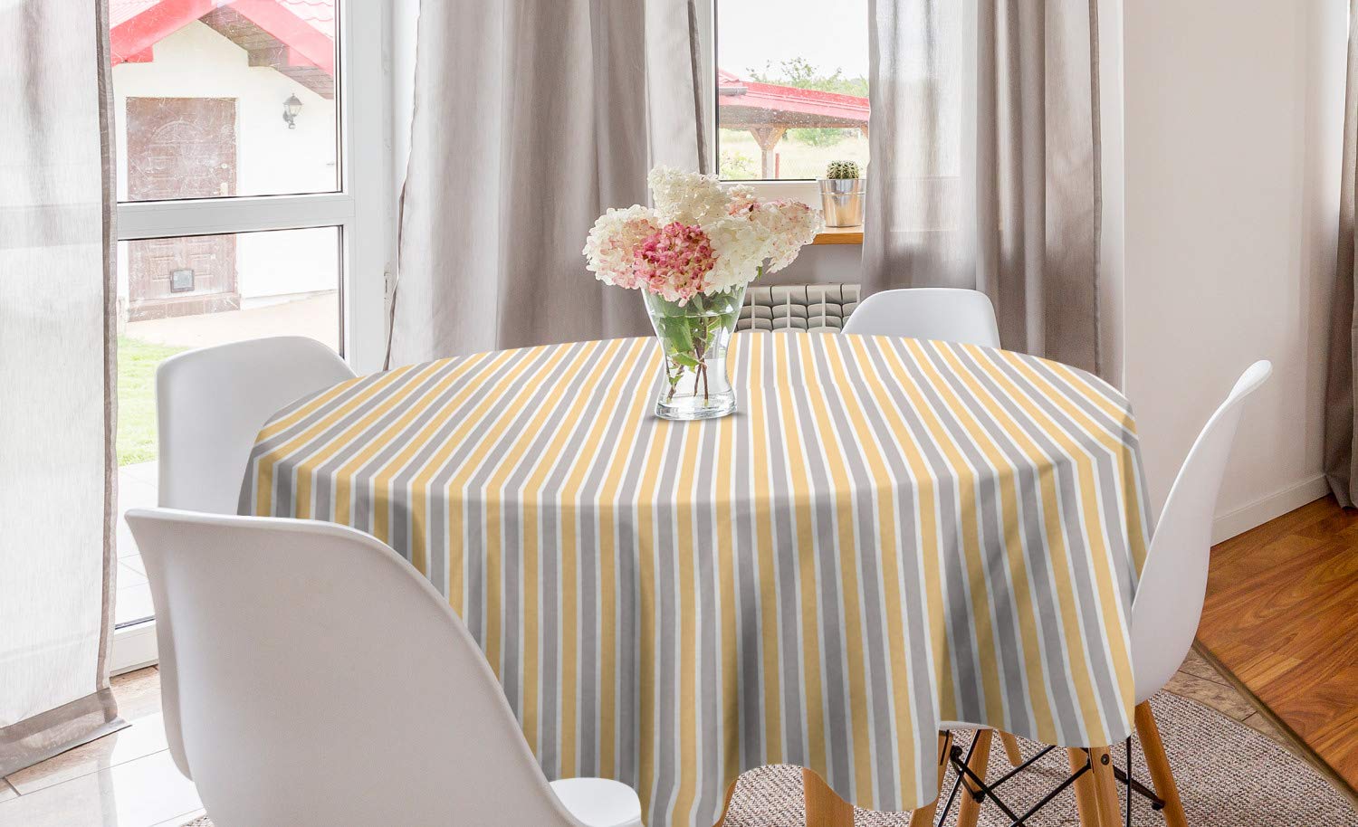 Vintage Round Tablecloth 60