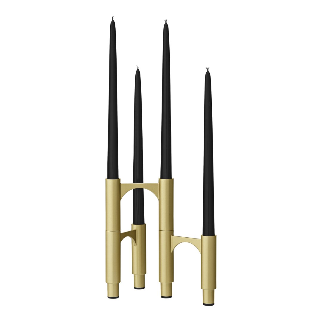 Compono Elegant Candle Holder Set of 2 - Modern Home Decor for Dining Table, Wedding Centerpiece & Romantic Ambiance