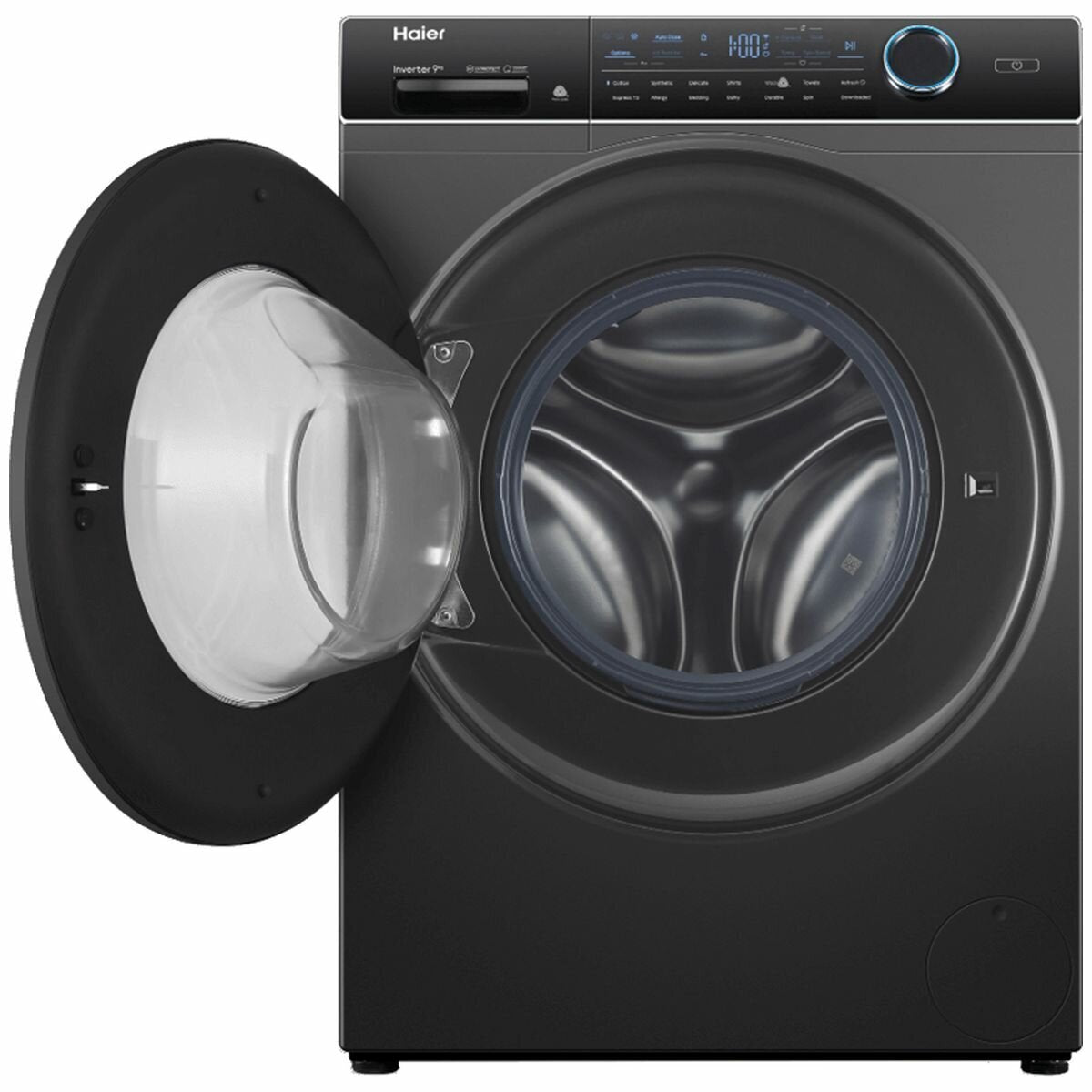 Haier 9kg Front Load Washing Machine 600 Series with UV Protection - Dark Grey (HWF90ANB1) | Energy Efficient, Quiet Operation for Apartments & Small Homes