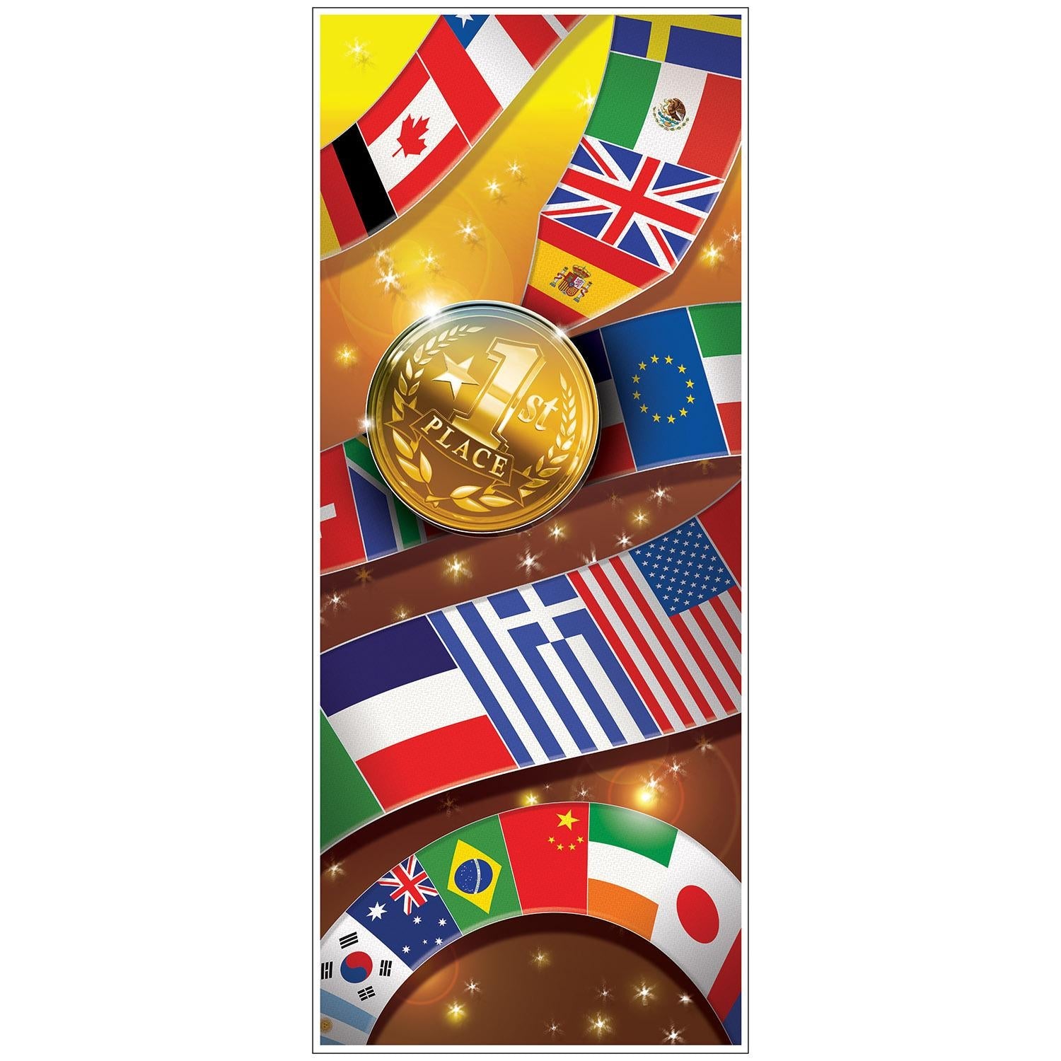 12 Pack Beistle International Sports Party Door Covers - Decorative Door Decor for Football, Basketball, Baseball Game Day Parties & School Events