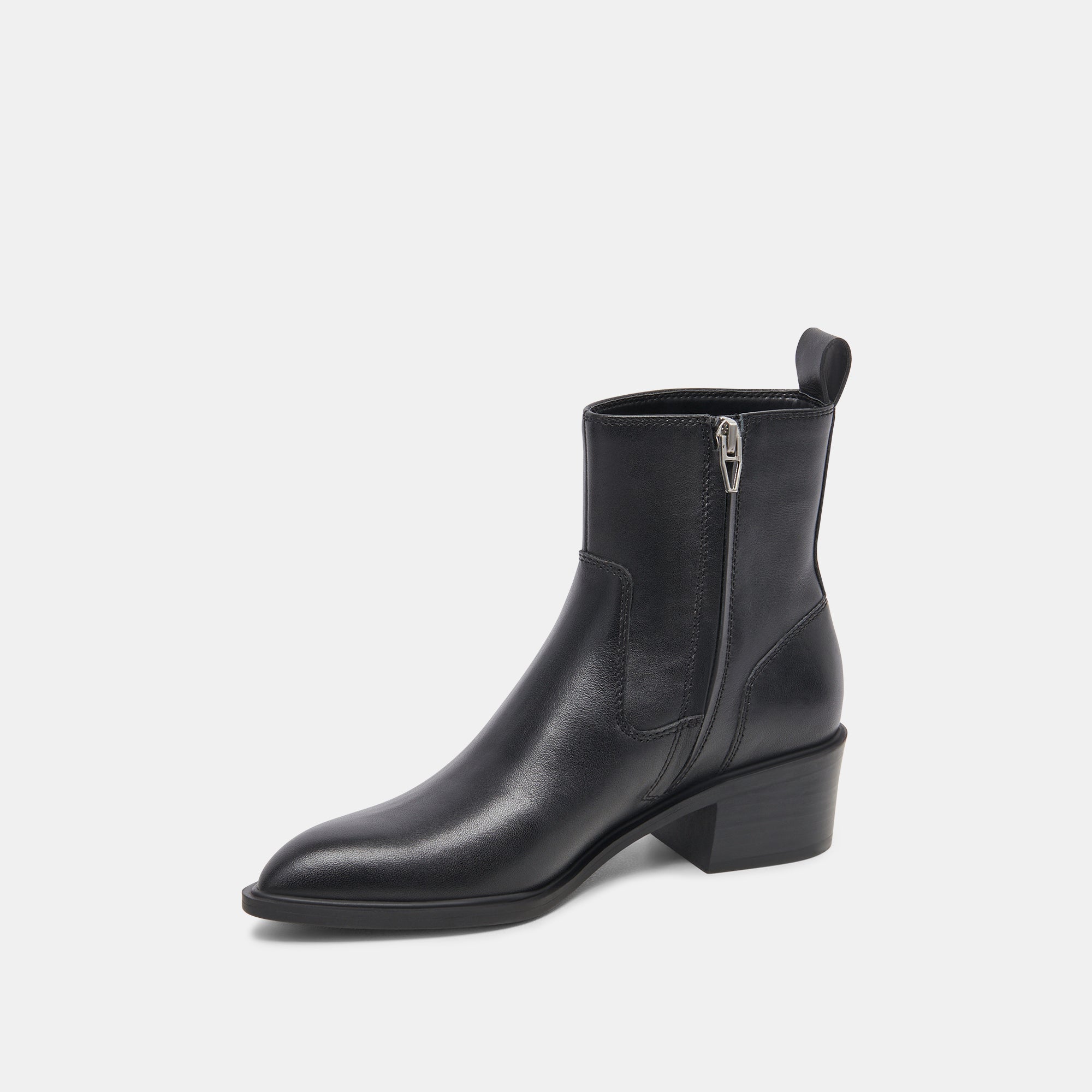 BILI H2O Waterproof Black Leather Booties for Women - Comfortable & Stylish Rain Boots for Outdoor, Hiking, and Daily Wear