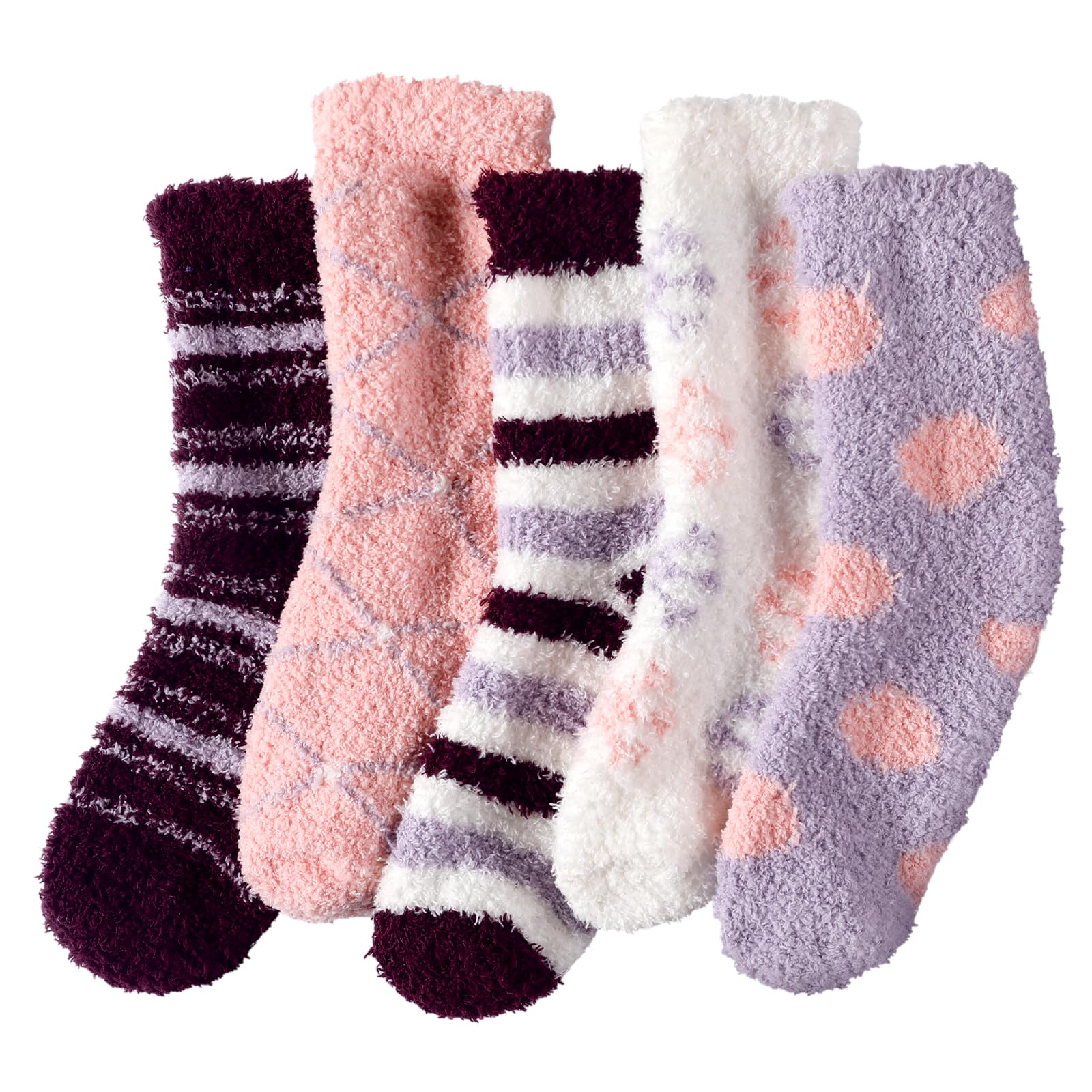 **Passionbility Women's Fuzzy Slipper Socks - Ultra Soft Coral Fleece Winter Warm Socks for Cozy Home & Lounge Wear**