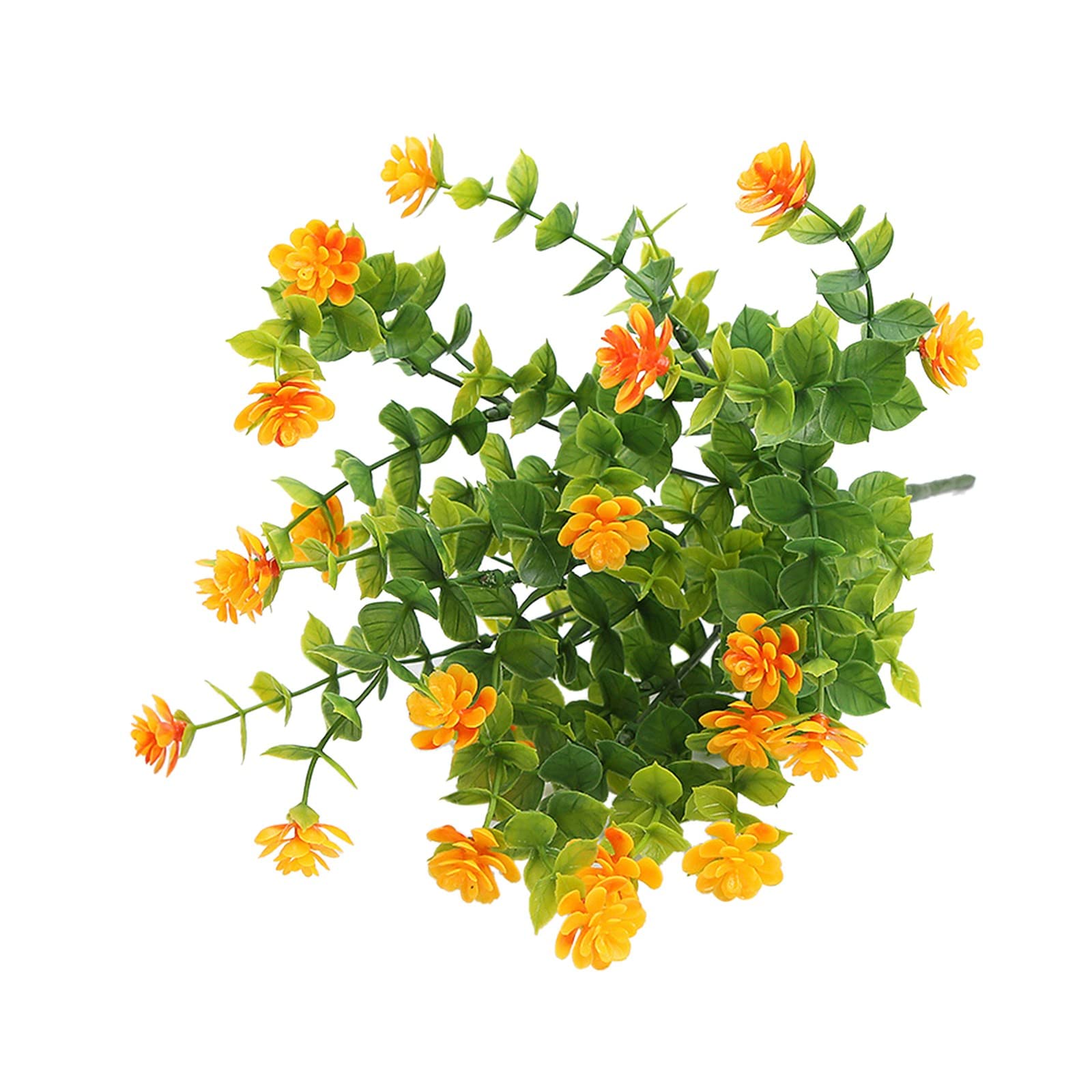 Artificial Eucalyptus Greenery - Realistic Fake Potted Plants for Home Decor, Office, Wedding Centerpieces & Fence Decoration (Set of 12, 18 Inch Tall) - Perfect for Indoor/Outdoor Decor, Table Arrangements & Party Decorations
