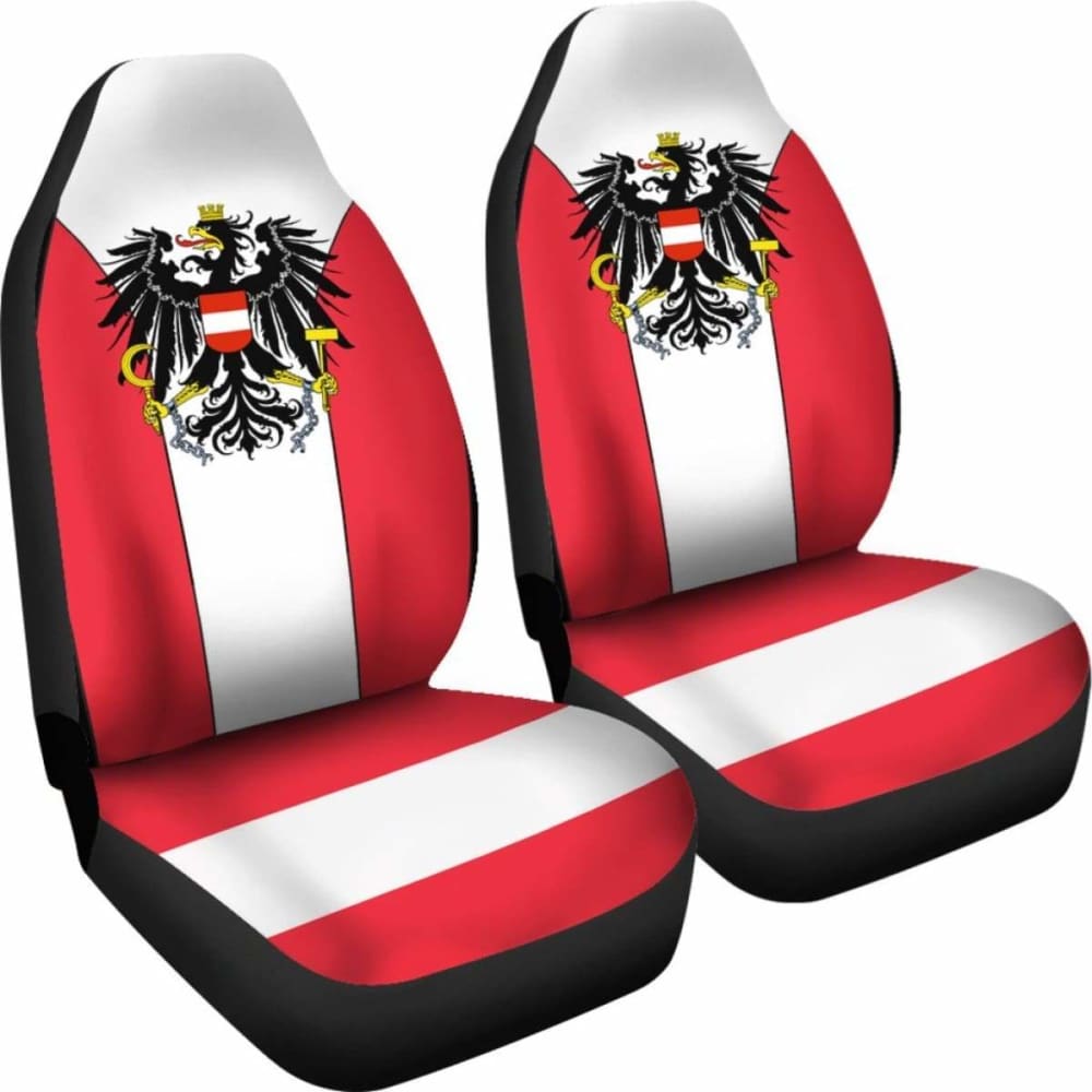 Premium Austria Coat of Arms Car Seat Cover - Durable & Stylish Auto Accessory for Mercedes, BMW, Audi - Perfect for Road Trips & Luxury Car Protection