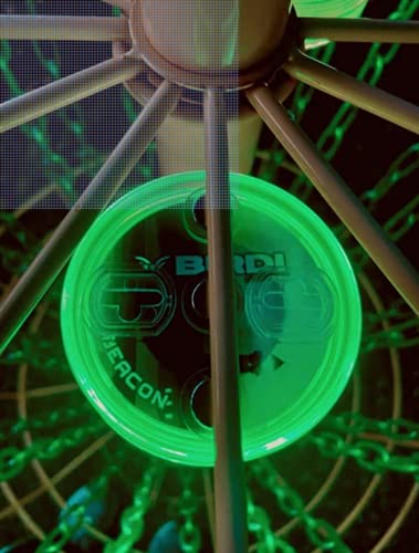 **Magnetic LED Disc Golf Basket Lights with Remote Control - Glow in the Dark Disc Golf Set for Night Play - Flat Circular Quad-Lite LED Lights for Disc Golf Baskets & Discs - Perfect for Backyard, Park, and Night Tournaments**