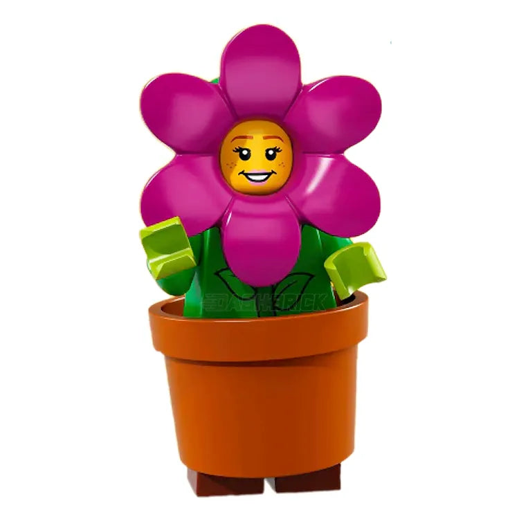 LEGO Collectible Minifigures Series 18 - Flower Pot Girl (14/17) | Rare Limited Edition Building Toy for Kids & Adults | Perfect for LEGO Displays, Collections & Creative Play