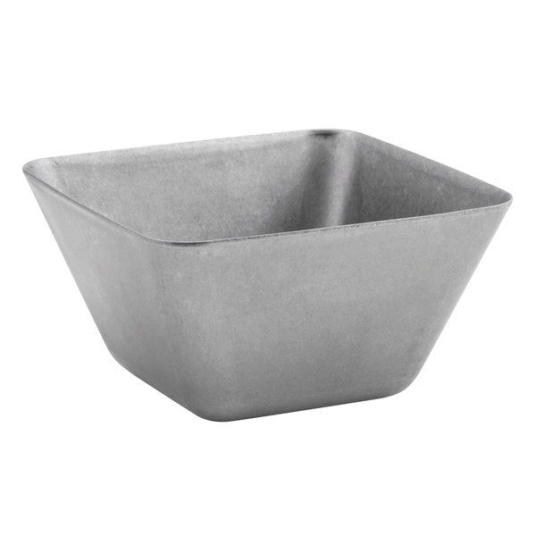 Premium Stainless Steel Square Ramekins - Set of 12 Antique Finish MOD Containers for Baking, Serving & Food Storage | Perfect for Restaurants, Catering & Home Chefs