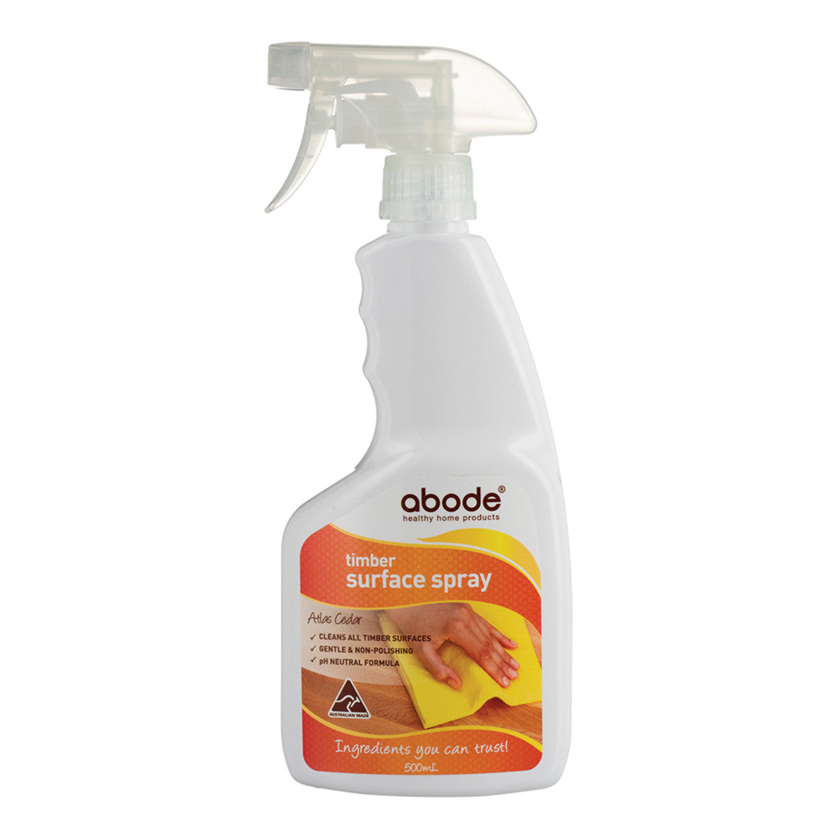 Abode Timber Surface Spray - Atlas Cedar Scent 500ml | Wood Furniture & Deck Protector for Outdoor & Indoor Use