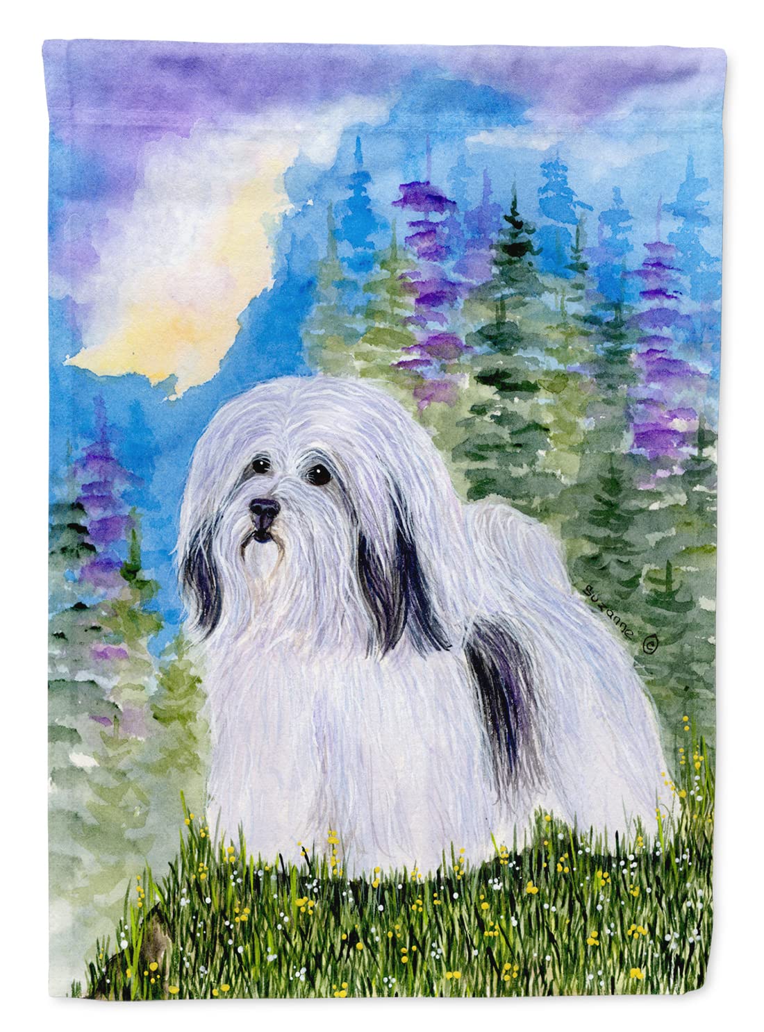 Caroline's Treasures SS1034GF Havanese Dog Garden Flag - Colorful Decorative Yard Banner for Mailbox, Flower Beds & Patio - Perfect for Outdoor Home Decor & Seasonal Displays