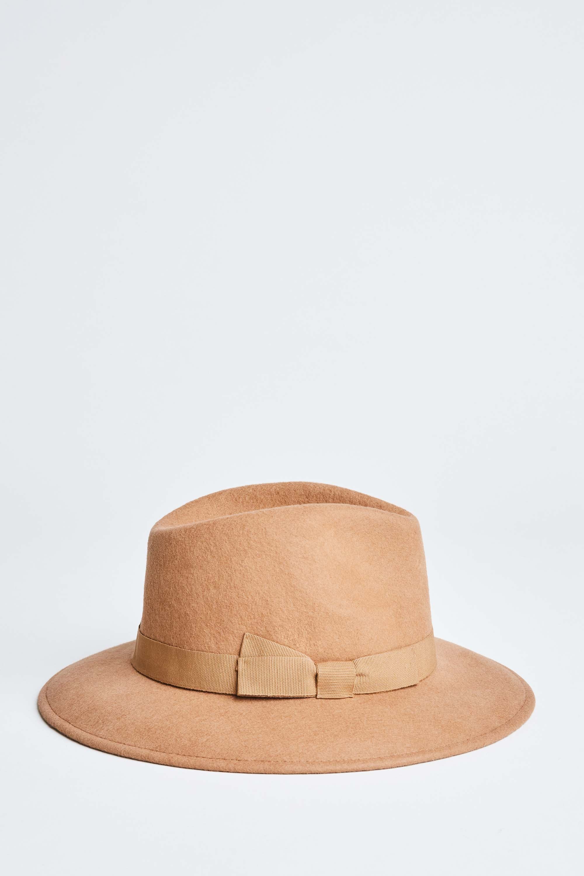 Stylish Wool Fedora Hat A905E404 in Camel Color - Perfect for Outdoor Adventures, Vintage Fashion & Casual Wear