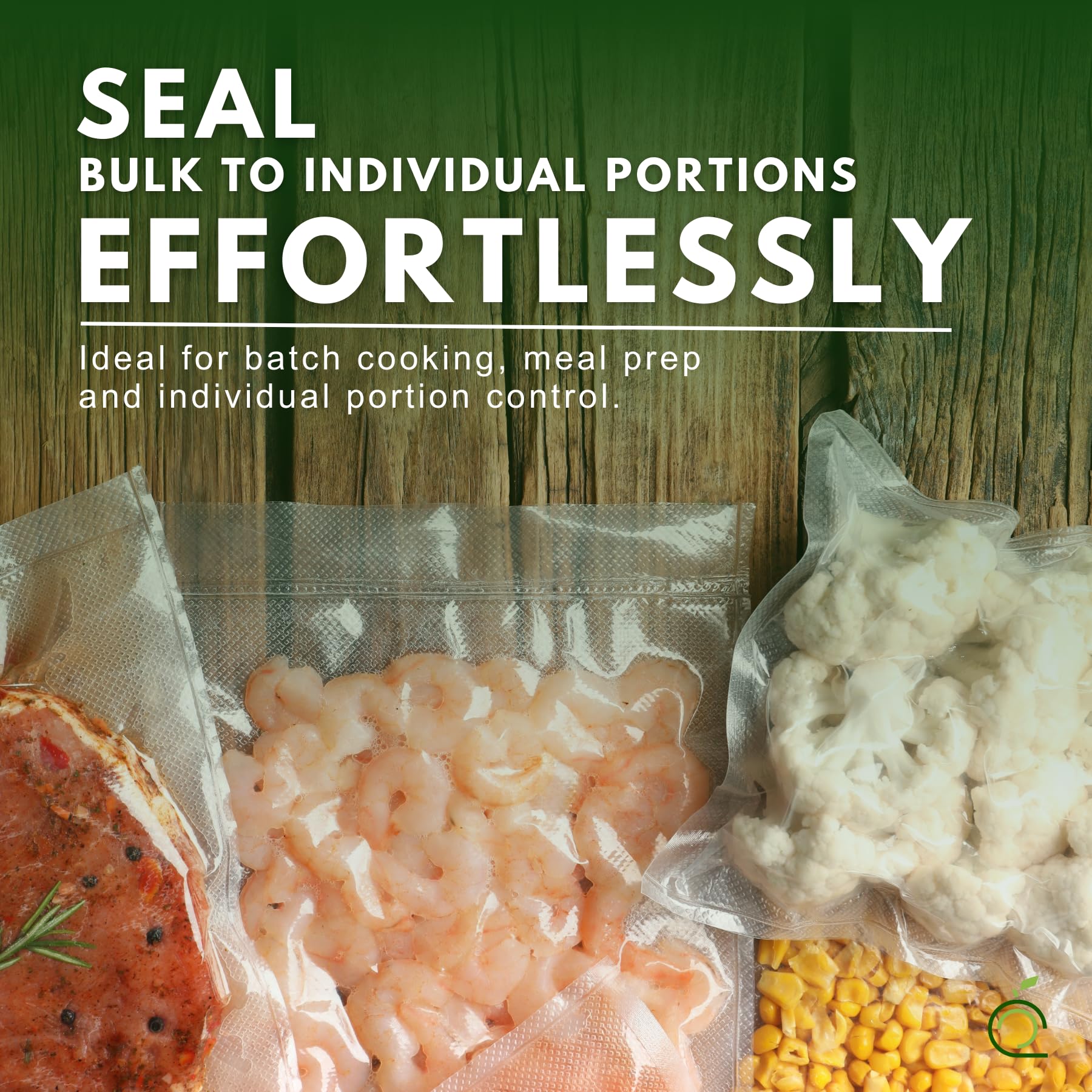 100-Feet Food Saver Compatible Vacuum Sealer Bag Roll - Commercial Grade Thickness, BPA & Phthalate Free, Sous Vide & Food Storage Bags (11