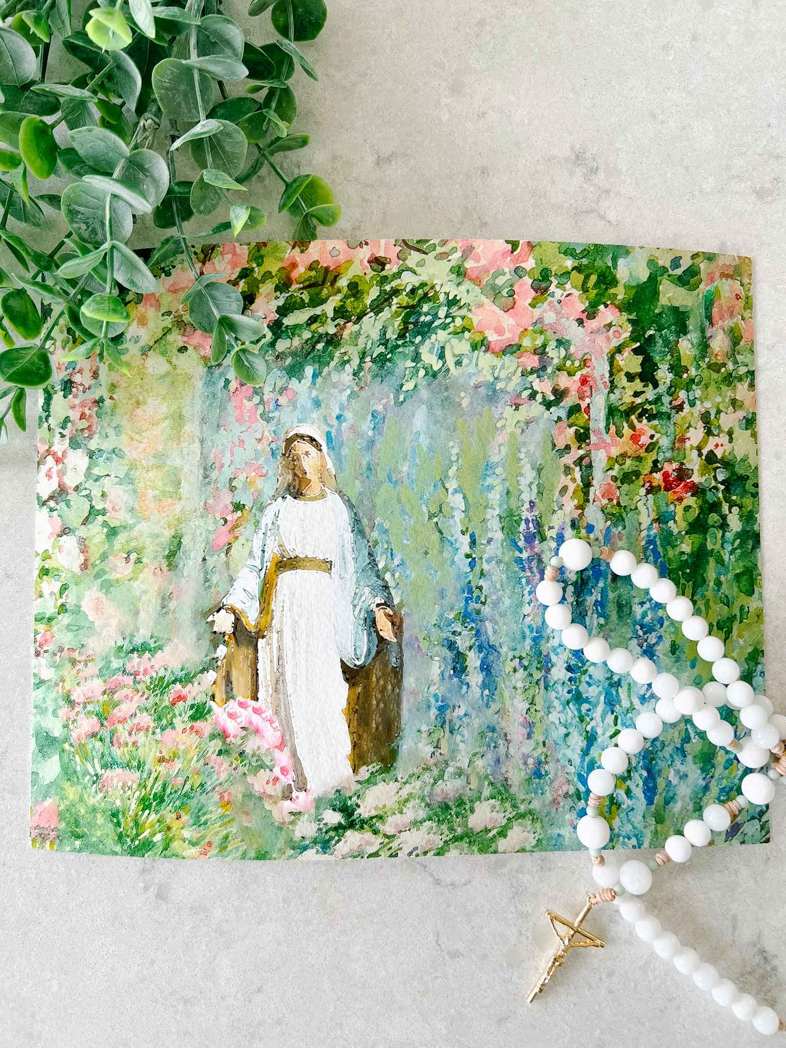 Our Lady of Grace Print - Beautiful Religious Wall Art for Home & Church Decor - Perfect for Prayer Rooms, Gifts & Spiritual Spaces