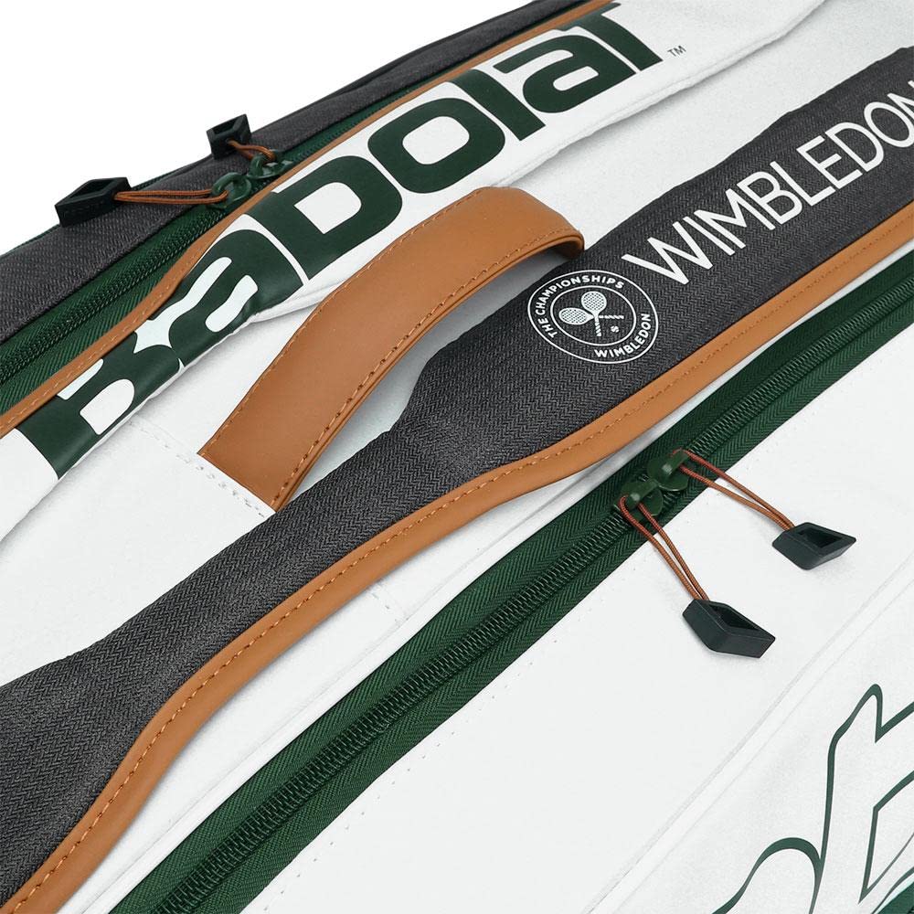 Babolat Pure Wimbledon 6 Pack Tennis Bag - Premium Tennis Gear for Men & Women | Perfect for Tournaments, Practice & Travel | Durable Sports Equipment for Tennis Players