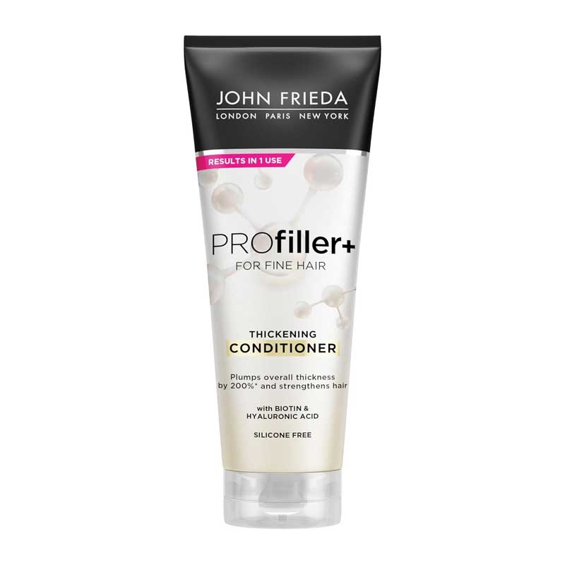 John Frieda PROfiller+ Thickening Conditioner for Fine Hair - Volumizing & Strengthening Hair Treatment for Thicker, Fuller Looking Hair - Perfect for Daily Use & Styling