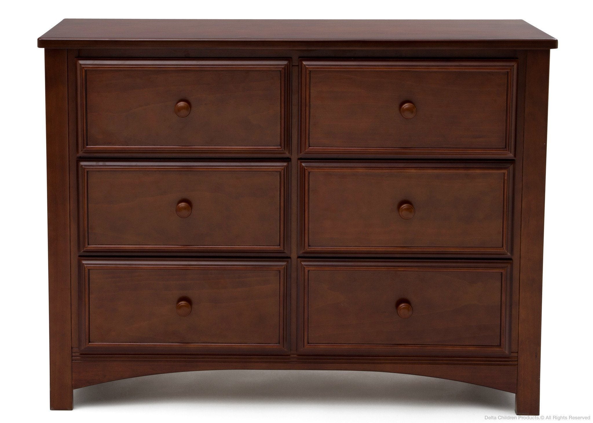 Summit 6-Drawer Wooden Dresser for Bedroom - Sturdy Chest of Drawers with Smooth Gliding Drawers for Clothes Storage & Organization | Perfect for Master Bedroom, Guest Room or Dorm