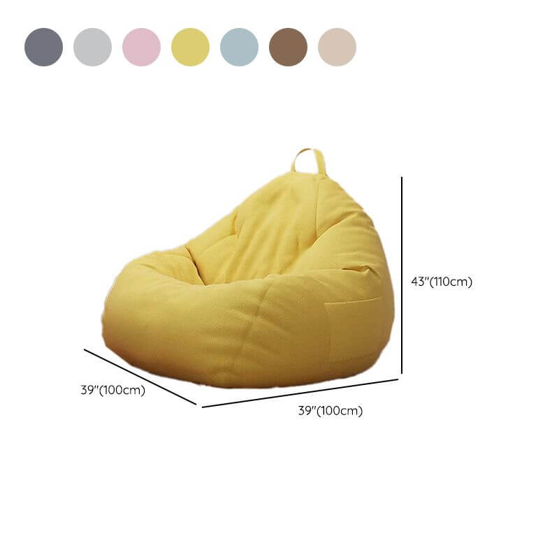 Portable Armless Bean Bag Chair for Adults - Lightweight, Foldable with Storage Bag - Perfect for Lounging, Gaming, and Small Spaces