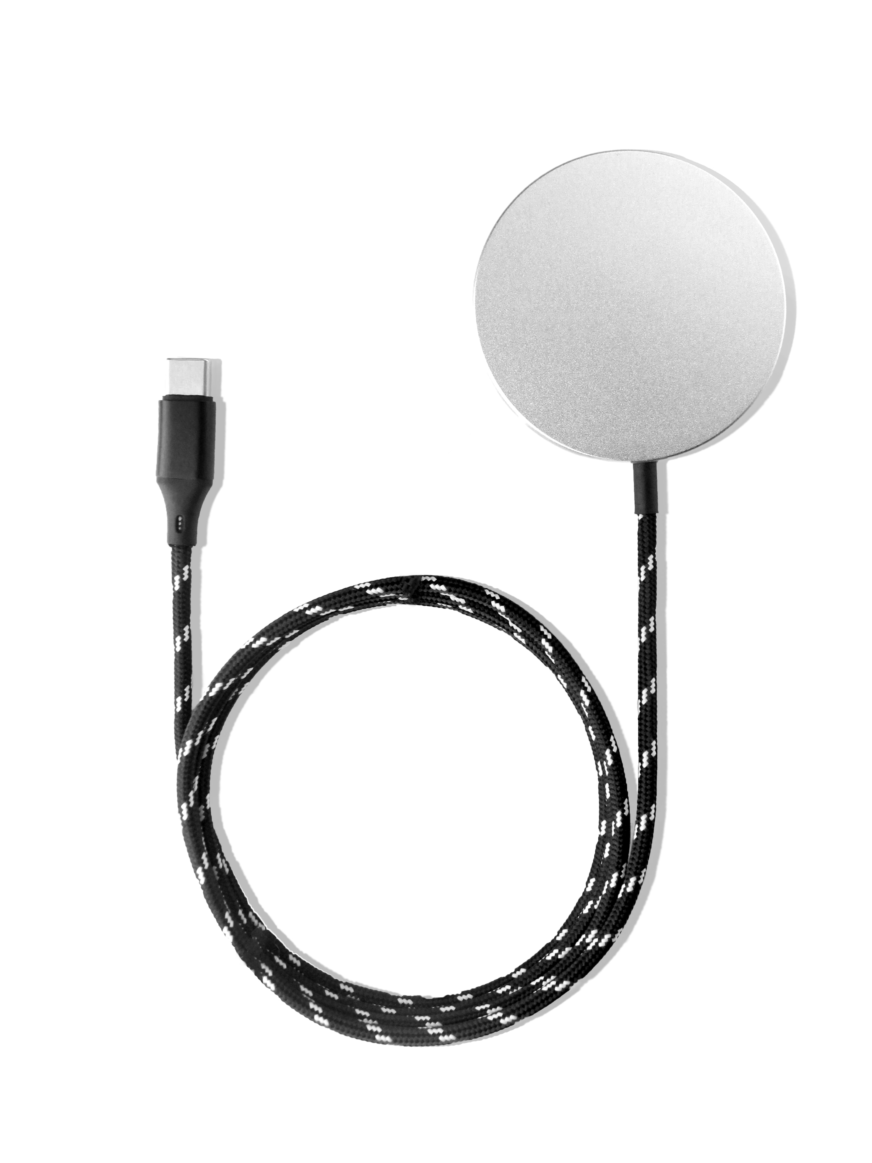 Fast Wireless Charger Magsafe Compatible - 15W Qi-Certified Charging Pad for iPhone 14/13/12 Series, AirPods & Samsung (White) - Perfect for Home, Office & Car Use