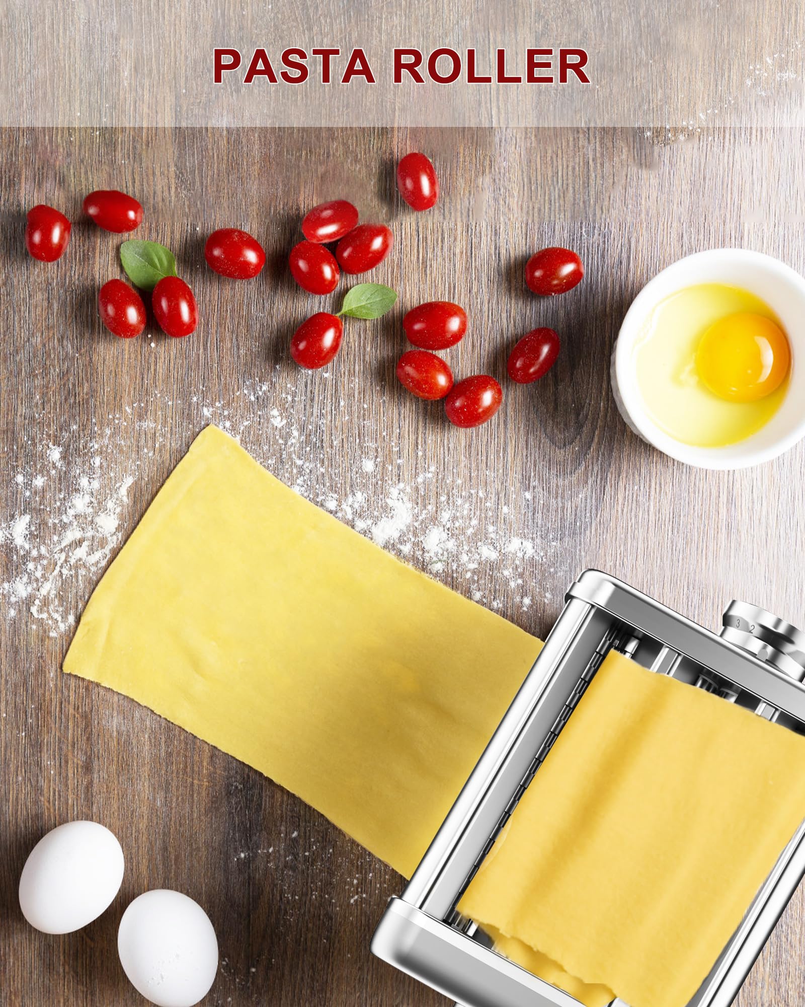 3-in-1 Pasta Maker Attachment for KitchenAid Stand Mixers - Includes Pasta Roller, Spaghetti & Fettuccine Cutters with Cleaning Brush - Perfect for Homemade Italian Pasta, Lasagna & Noodle Making