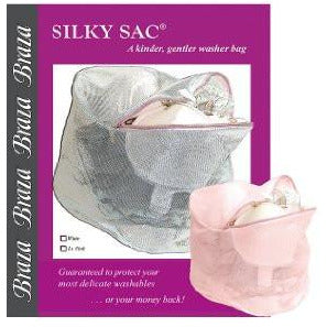BRAZA Silky Sac Laundry Bag - Delicate Wash Bag for Lingerie & Silk - Mesh Garment Protector for Hand/Machine Washing - Perfect for Travel & Home Use