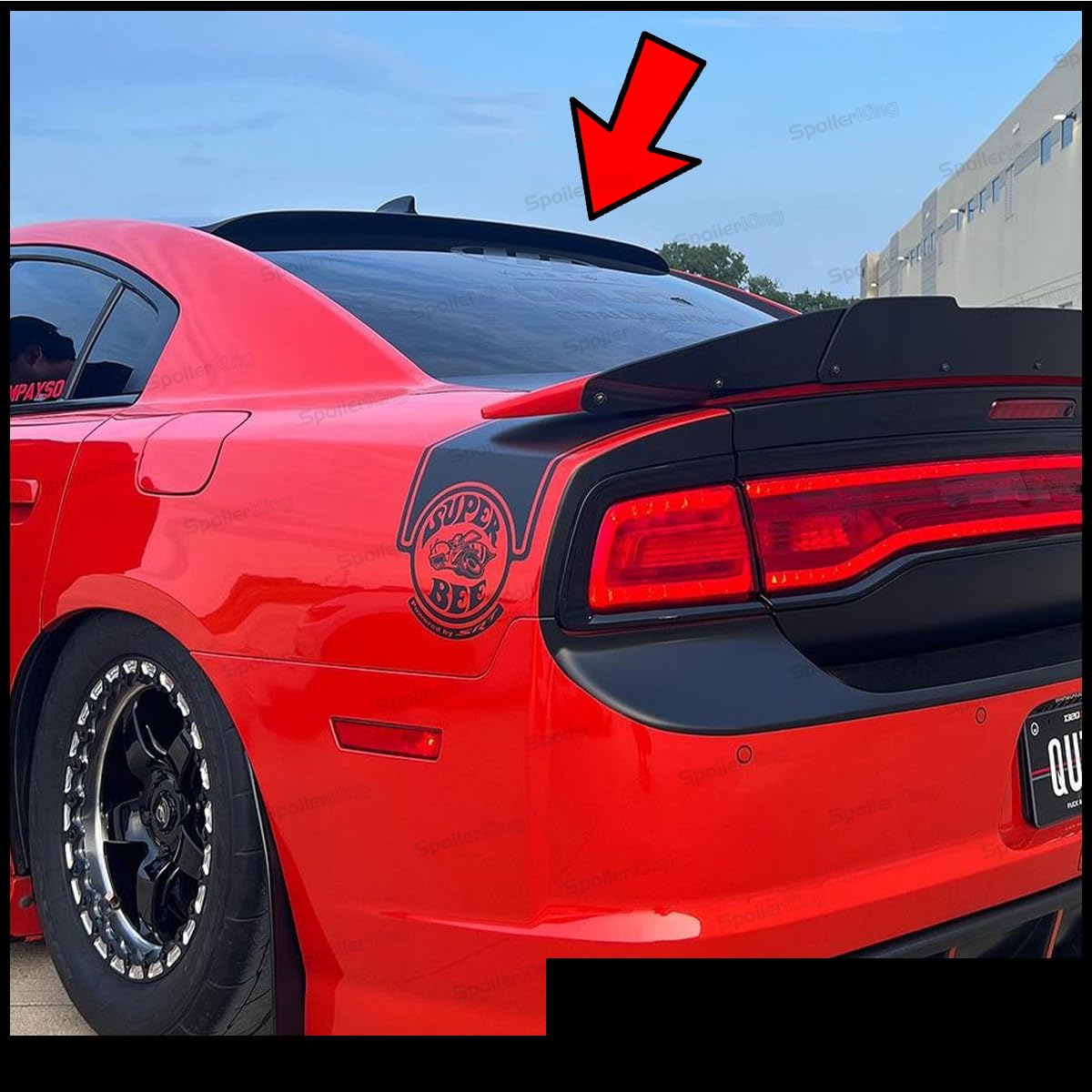Spoiler King XL Roof Spoiler (380R) - Compatible with Dodge Charger 2011-2014 | Rear Wing for Enhanced Aerodynamics & Sporty Style | Perfect for Car Enthusiasts & Performance Upgrades