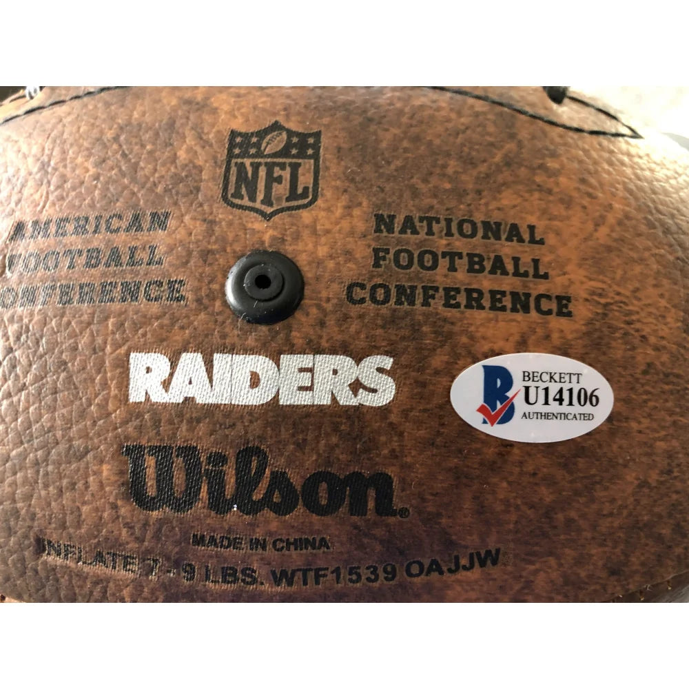Marshawn Lynch Autographed Las Vegas Raiders Football with BAS COA - Oakland Beast Mode NFL Memorabilia - Perfect for Sports Collectors and Raiders Fans