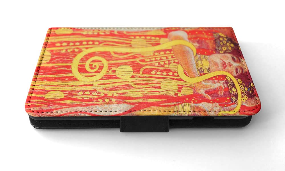 Klimt University of Vienna Ceiling Paintings Flip Wallet Phone Case for Apple iPhone 5/5S/SE (2016) - Stylish Protective Cover with Card Slots | Perfect for Daily Use, Travel & Business