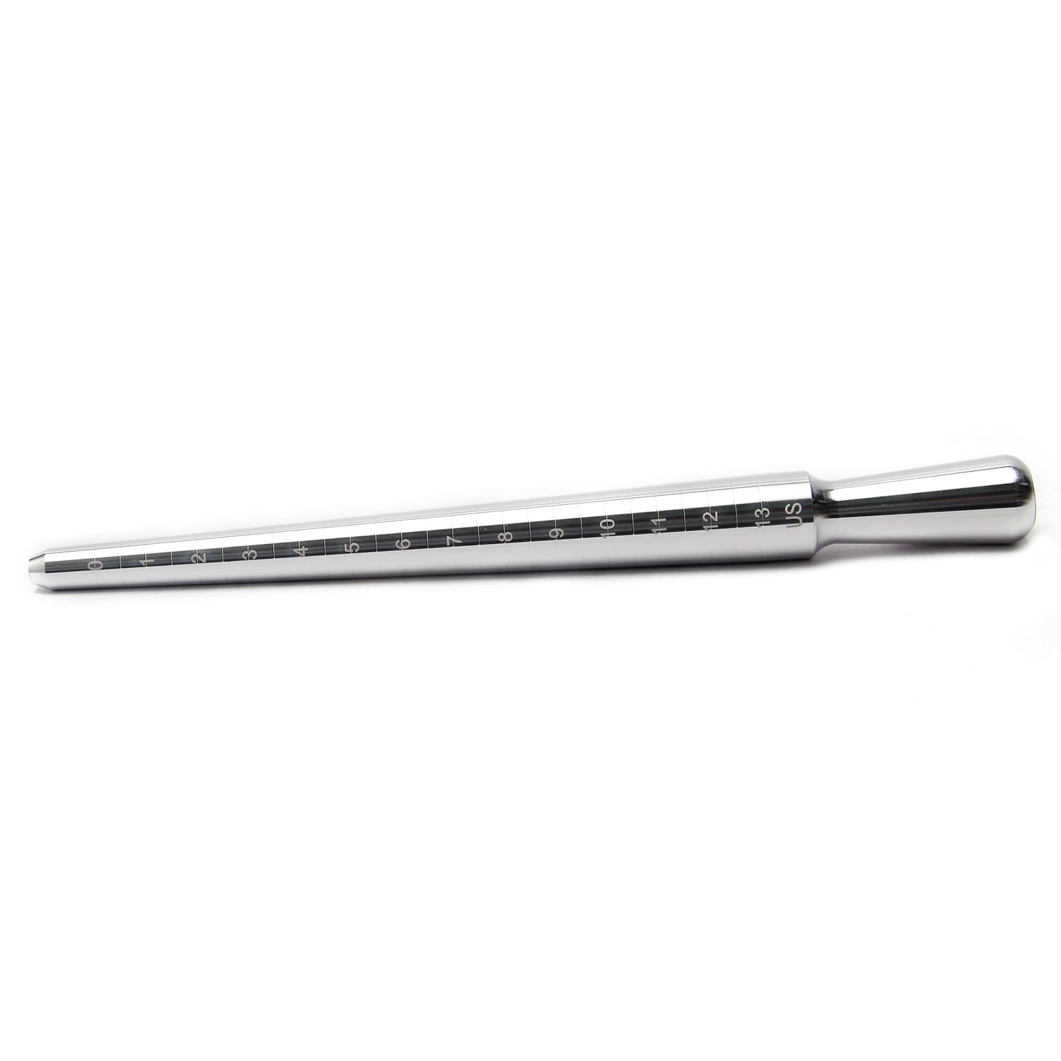 Utoolmart Ring Sizer Measuring Tool - US Size 1-13 Finger Measuring Stick & Jewelry Ruler Gauge - Durable Aluminum Alloy Ring Size Measurement Tool for Men & Women - Silver Tone (1 Piece) - Perfect for Jewelry Making, Ring Resizing & Engagement Ring Shopping