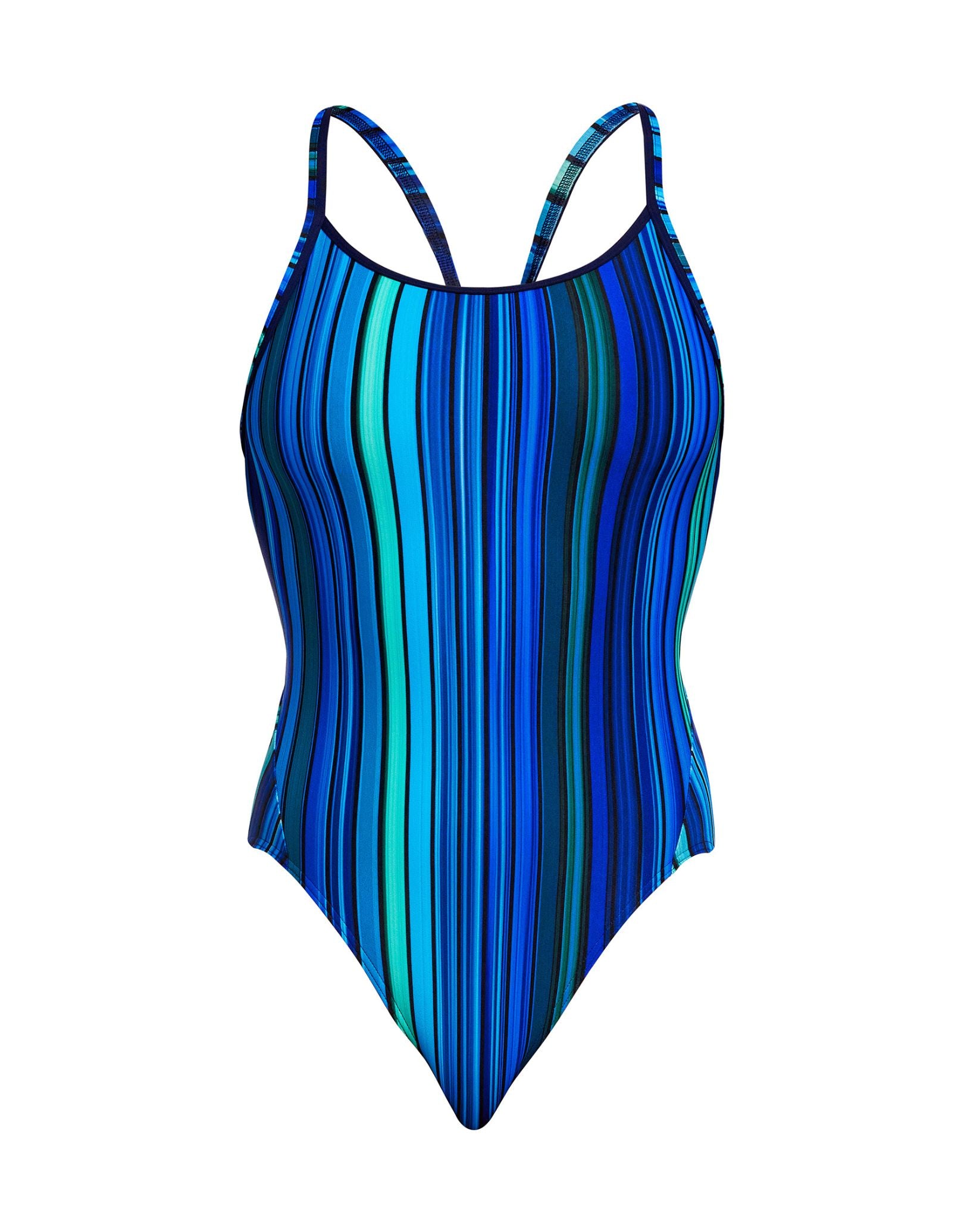 Beam Bars Diamond Back One Piece Swimsuit for Women - Sexy High Cut Bathing Suit for Beach, Pool & Vacation