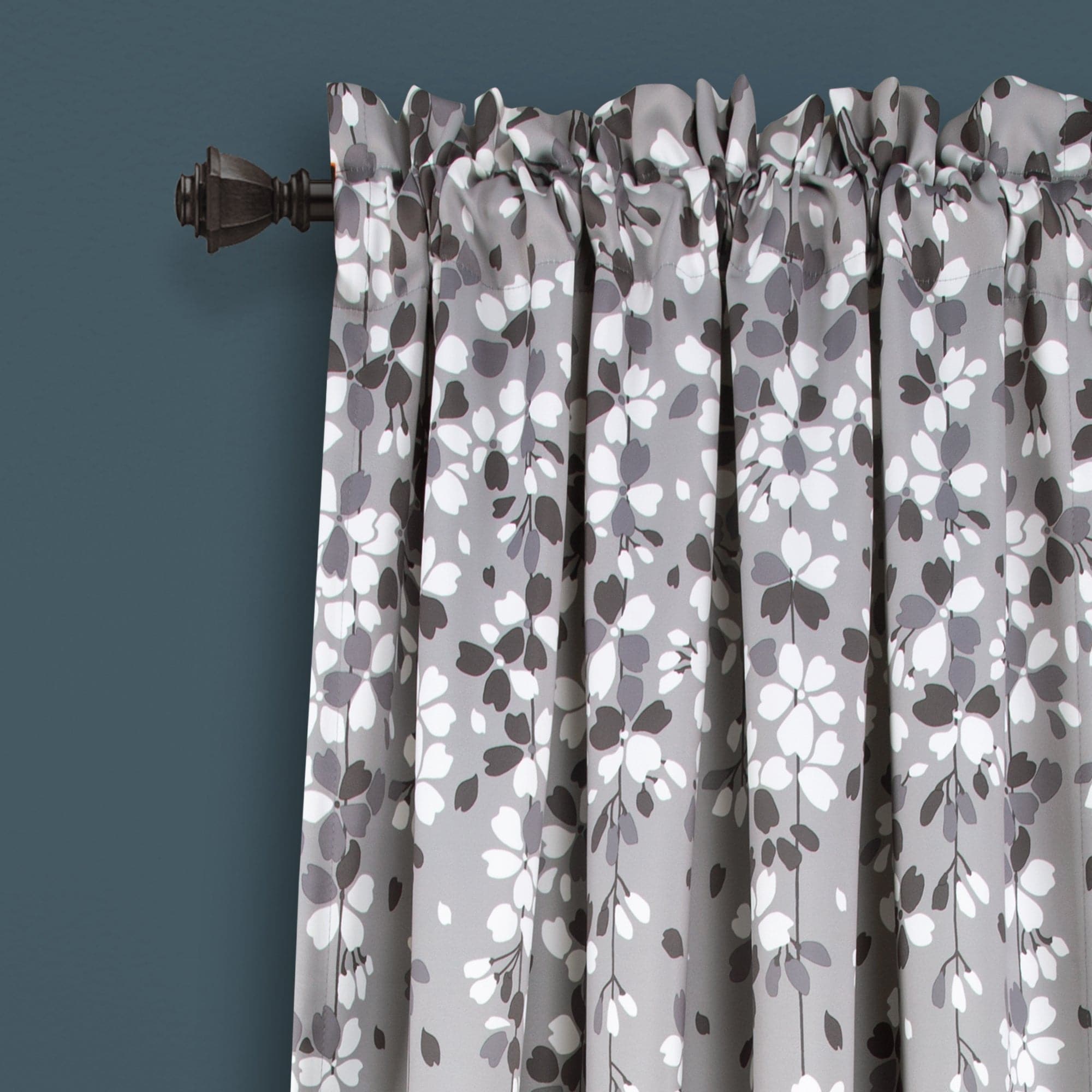 Elegant Weeping Flower Light Filtering Window Curtain Set - Soft Sheer Drapes for Living Room & Bedroom - Perfect for Privacy & Sun Protection