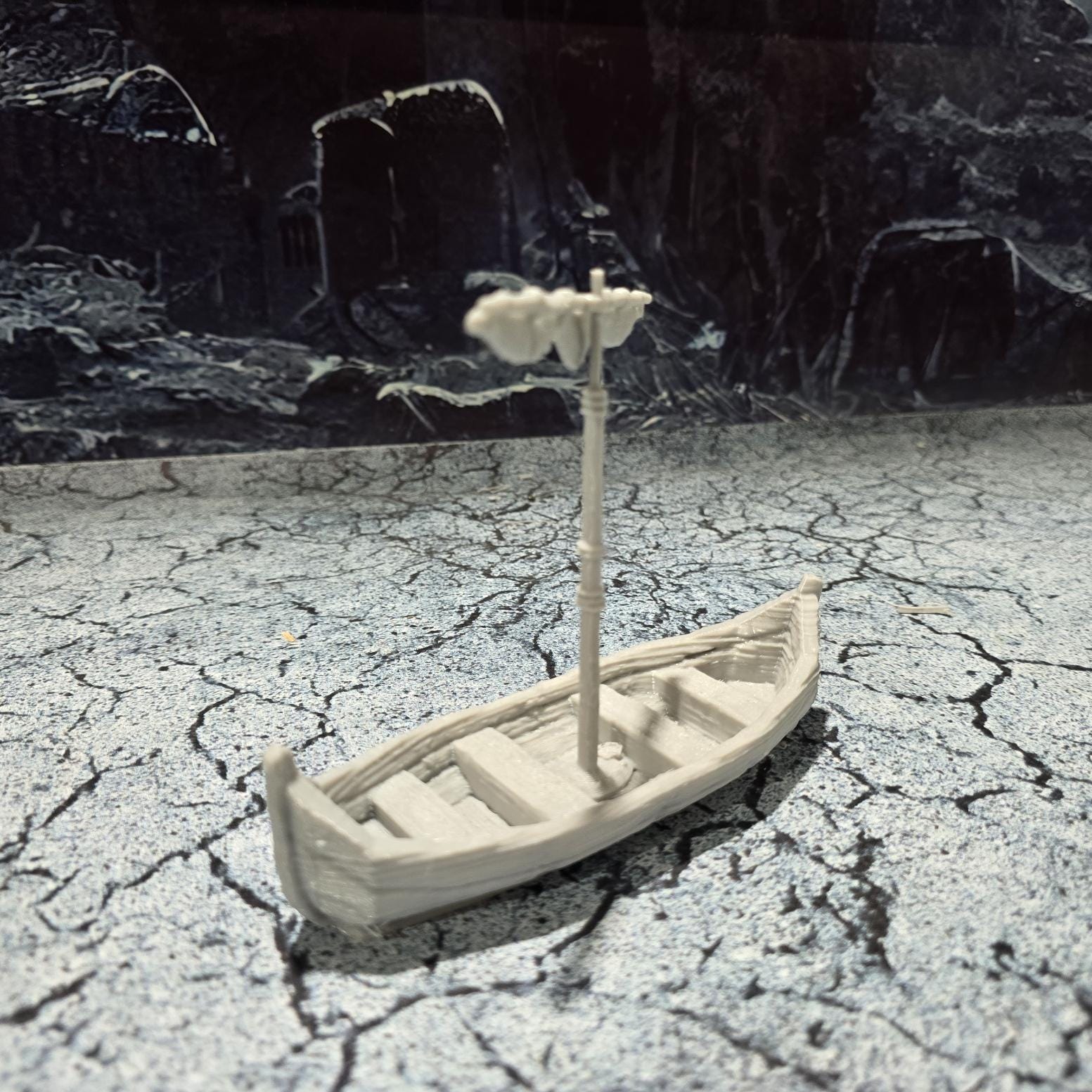 Viking Fishing Boat - 9th Century Norse Small Craft Model Kit for Historical Naval RPGs, Maritime Dioramas & Viking Age Collectors | Perfect for Tabletop Gaming, Museum Displays & Educational Projects